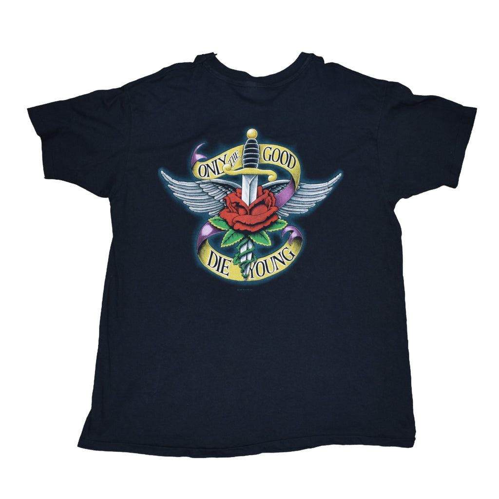 1989 billy joel vintage only the good die young classic 80s piano rock band tour t-shirt