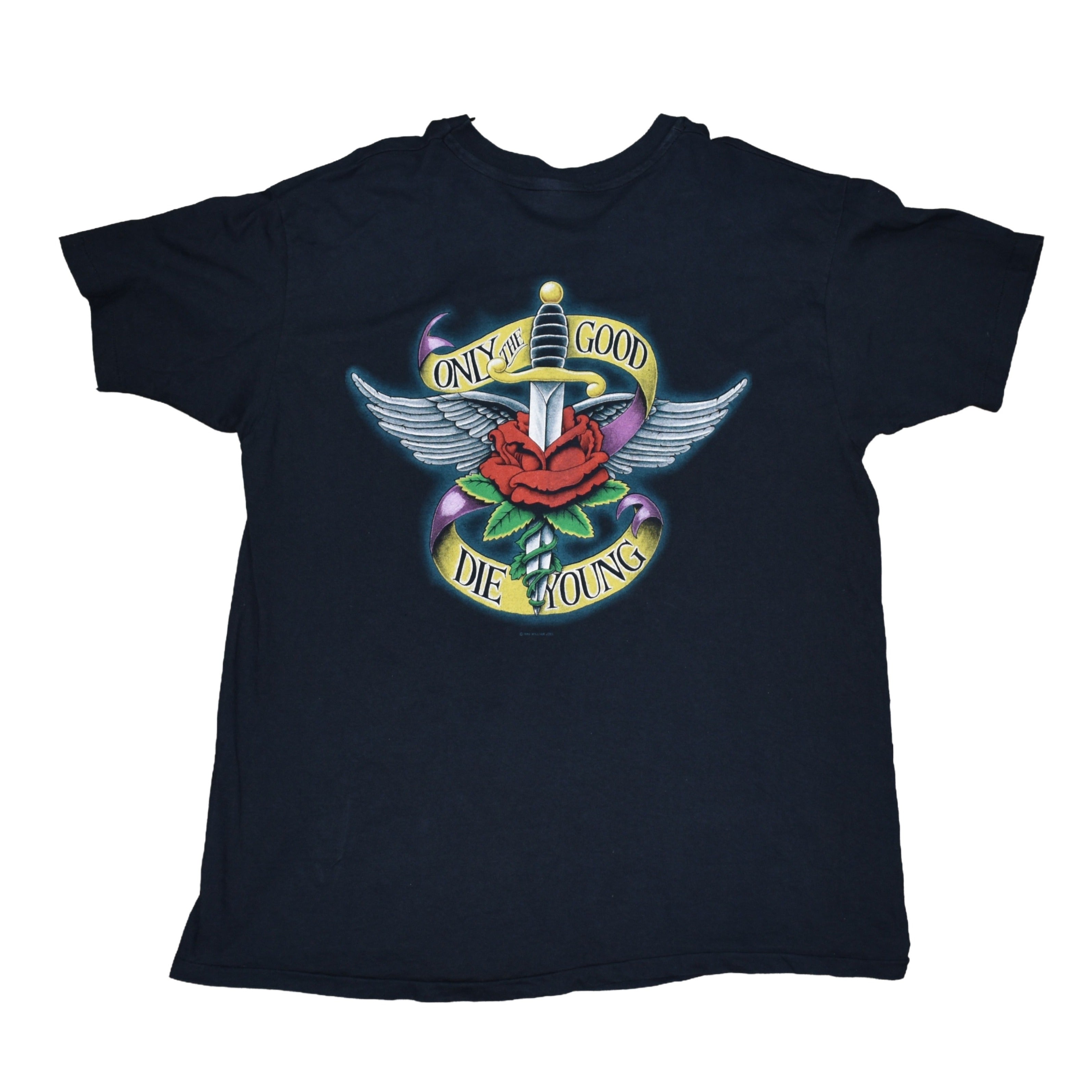 1989 billy joel vintage only the good die young classic 80s piano rock band tour t-shirt