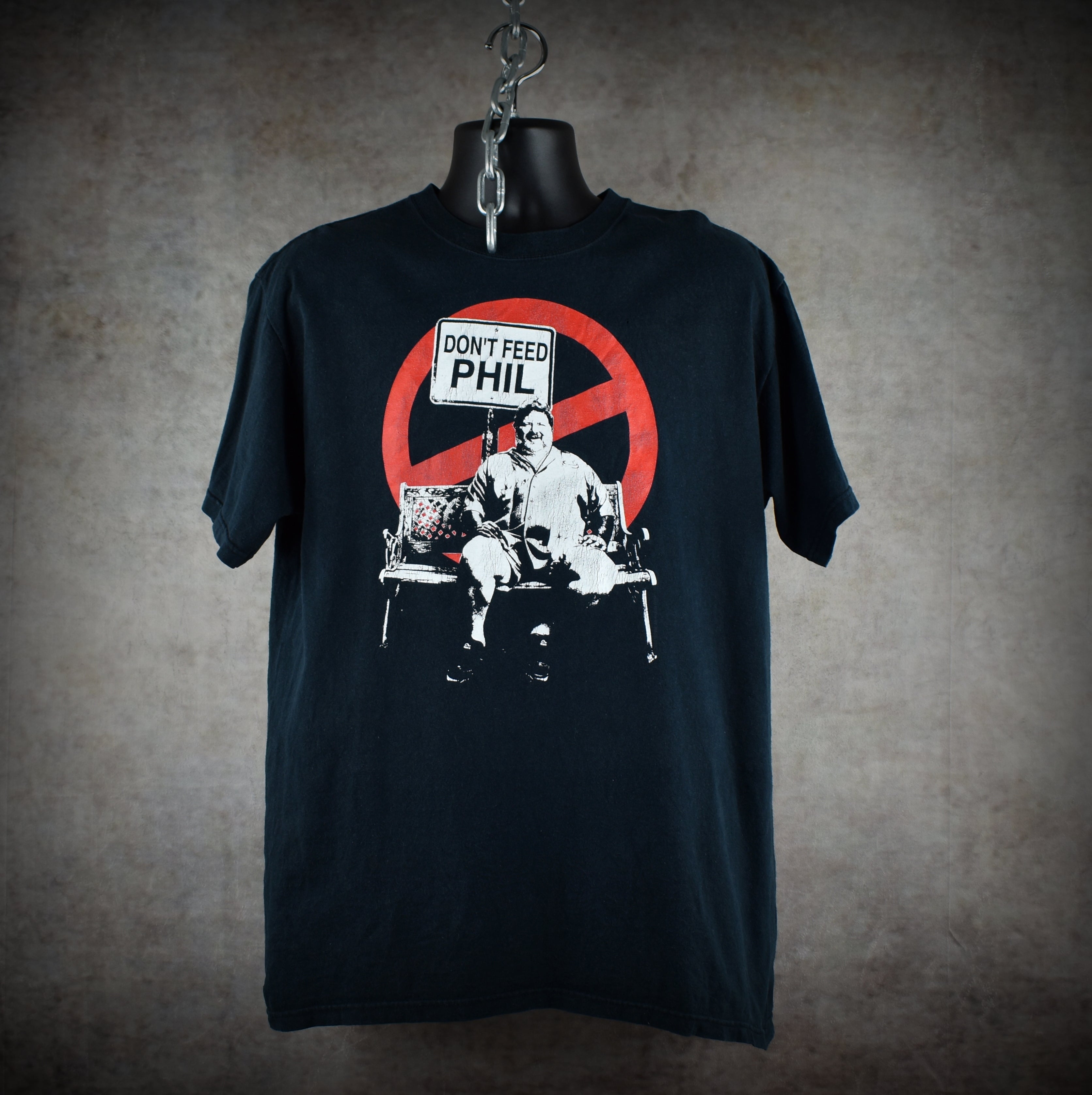 2004 don't feed phil vintage s1:e2 viva la bam iconic 00s bam margera mtv tv show promo t-shirt