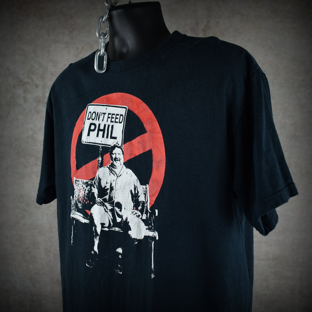 2004 don't feed phil vintage s1:e2 viva la bam iconic 00s bam margera mtv tv show promo t-shirt