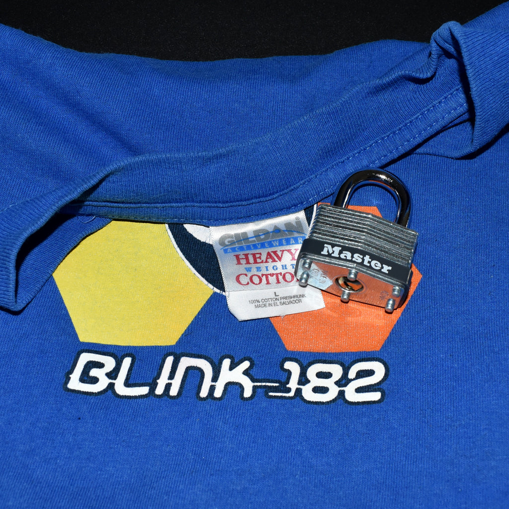 1999 blink 182 vintage enema of the state era rare aliens exist song promo 90s classic pop punk band t-shirt