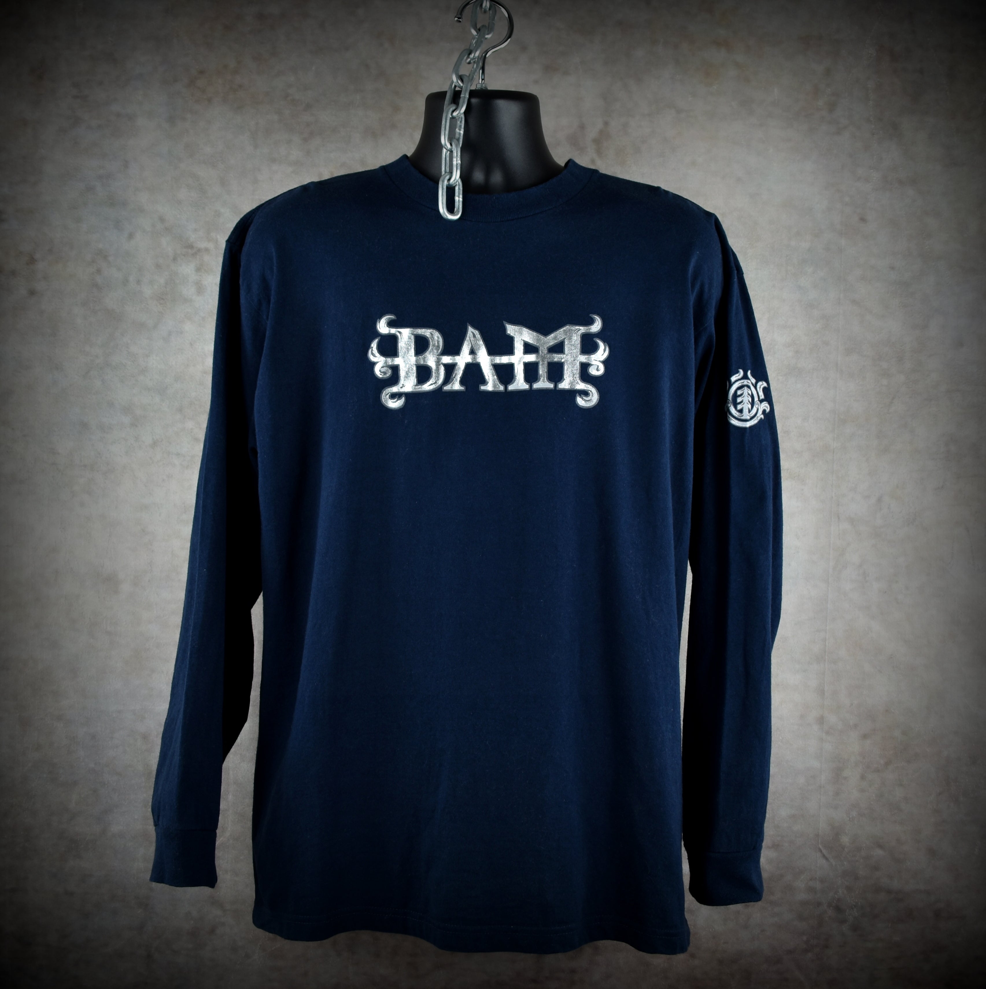 2000s bam margera vintage viva la bam era chrome heartagram element skateboards long-sleeve promo t-shirt