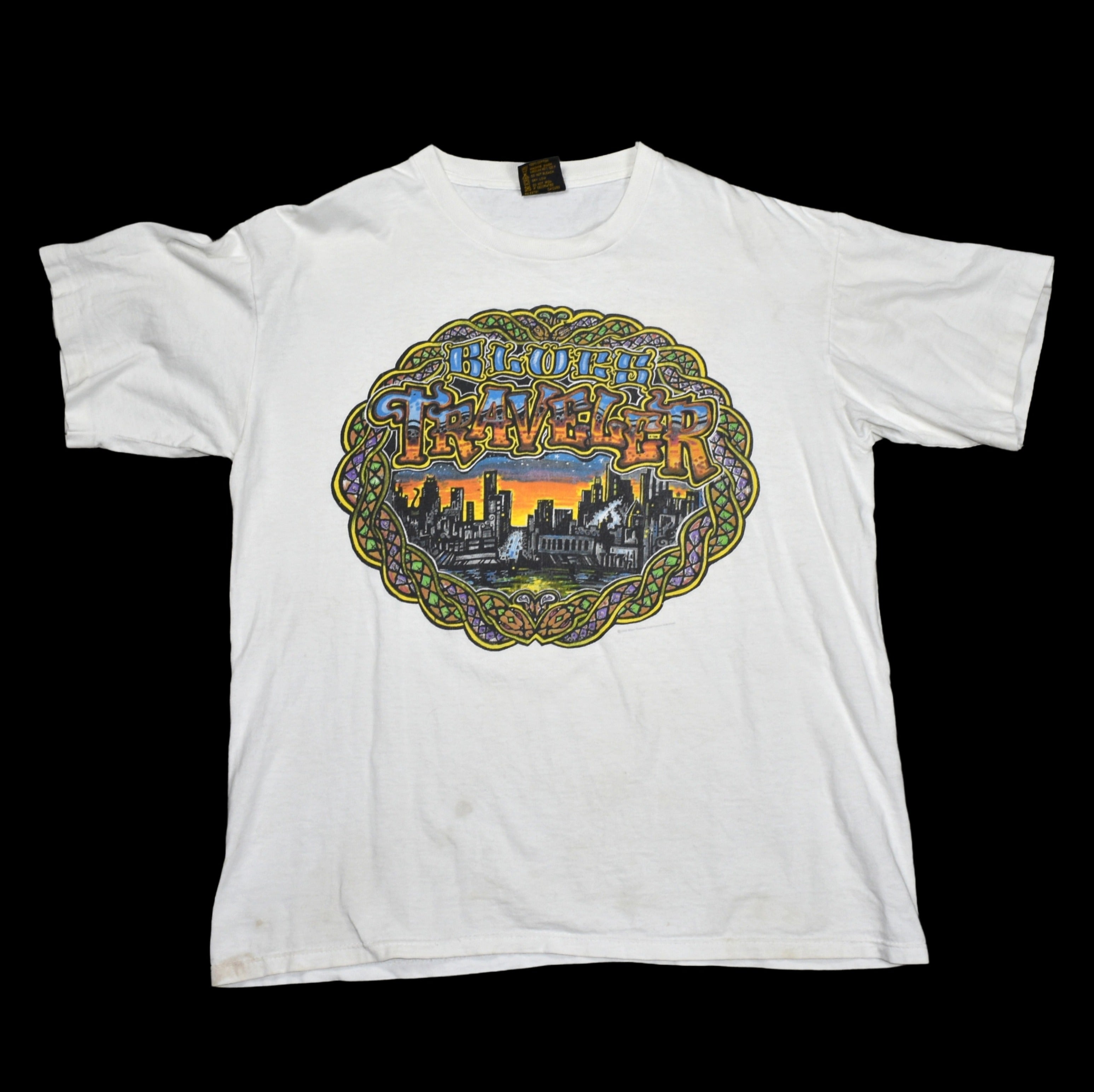 1995 blues traveler vintage dropping some nyc classic 90s alternative jam band promo t-shirt