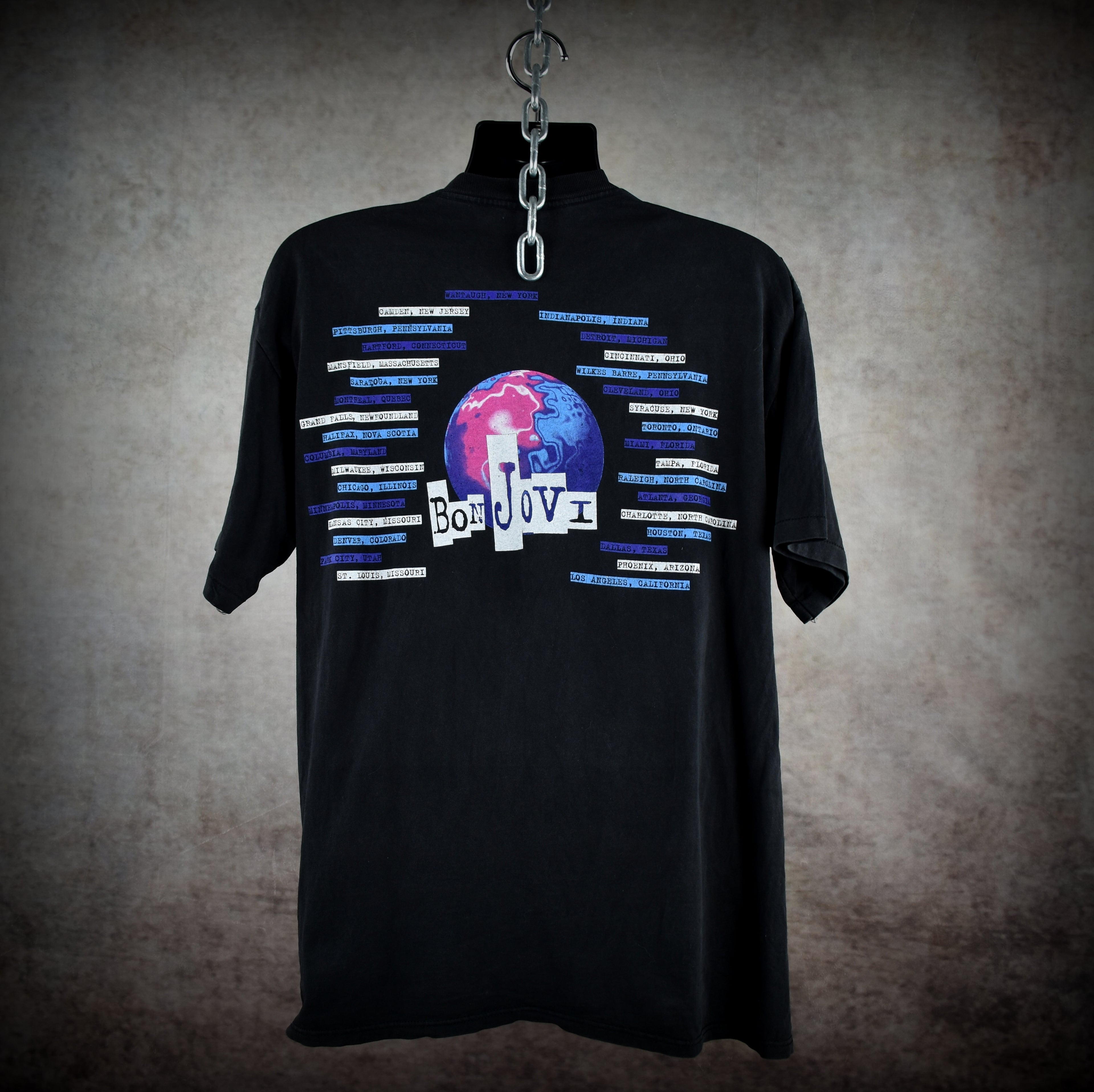 1994 bon jovi vintage crossroads era classic 90s radio rock concert tour t-shirt