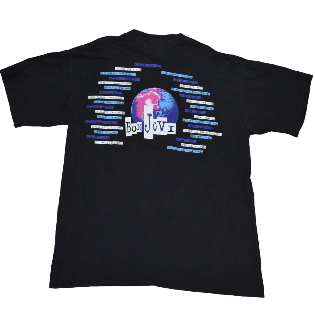 1994 bon jovi vintage crossroads era classic 90s radio rock concert tour t-shirt