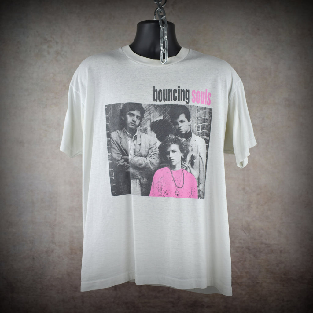 1994 the bouncing souls vintage the good, the bad, and the argyle era rare 90s pretty in pink punk rock band t-shirt