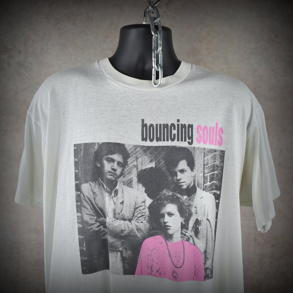 1994 the bouncing souls vintage the good, the bad, and the argyle era rare 90s pretty in pink punk rock band t-shirt