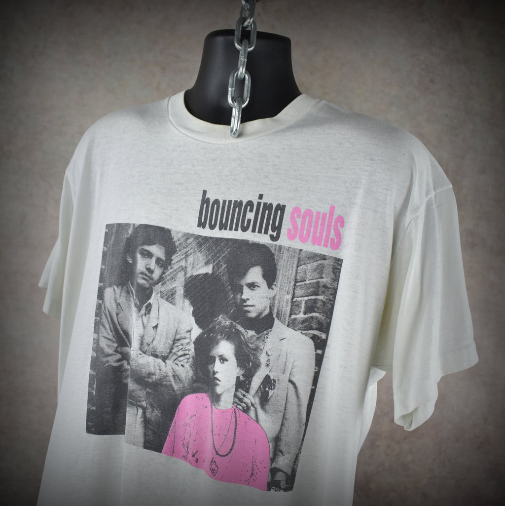1994 the bouncing souls vintage the good, the bad, and the argyle era rare 90s pretty in pink punk rock band t-shirt