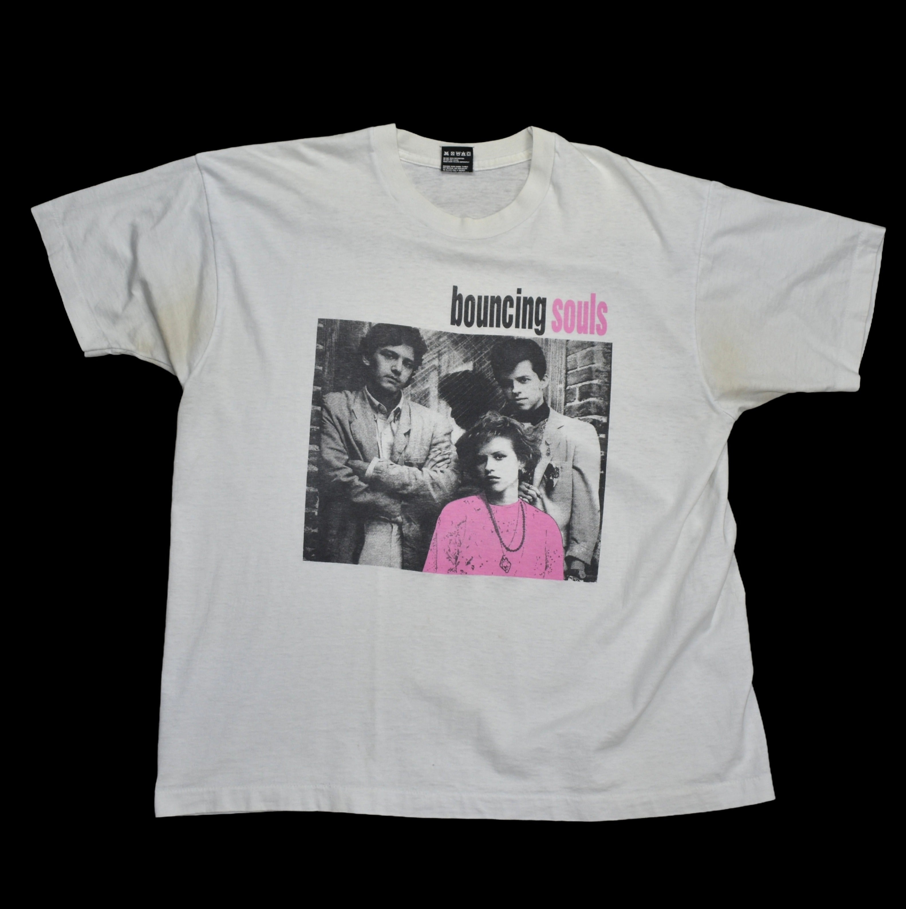 1994 the bouncing souls vintage the good, the bad, and the argyle era rare 90s pretty in pink punk rock band t-shirt