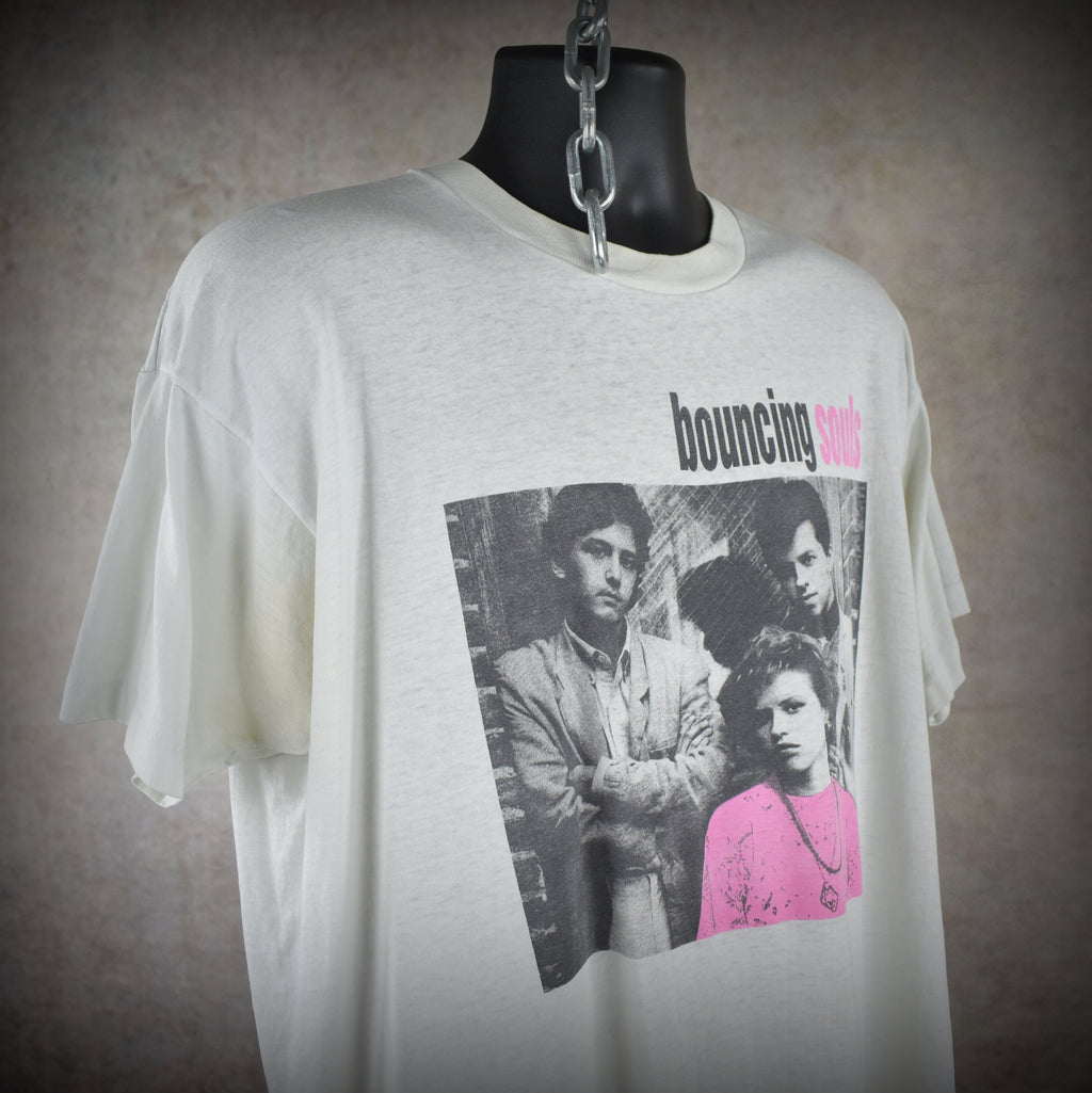 1994 the bouncing souls vintage the good, the bad, and the argyle era rare 90s pretty in pink punk rock band t-shirt