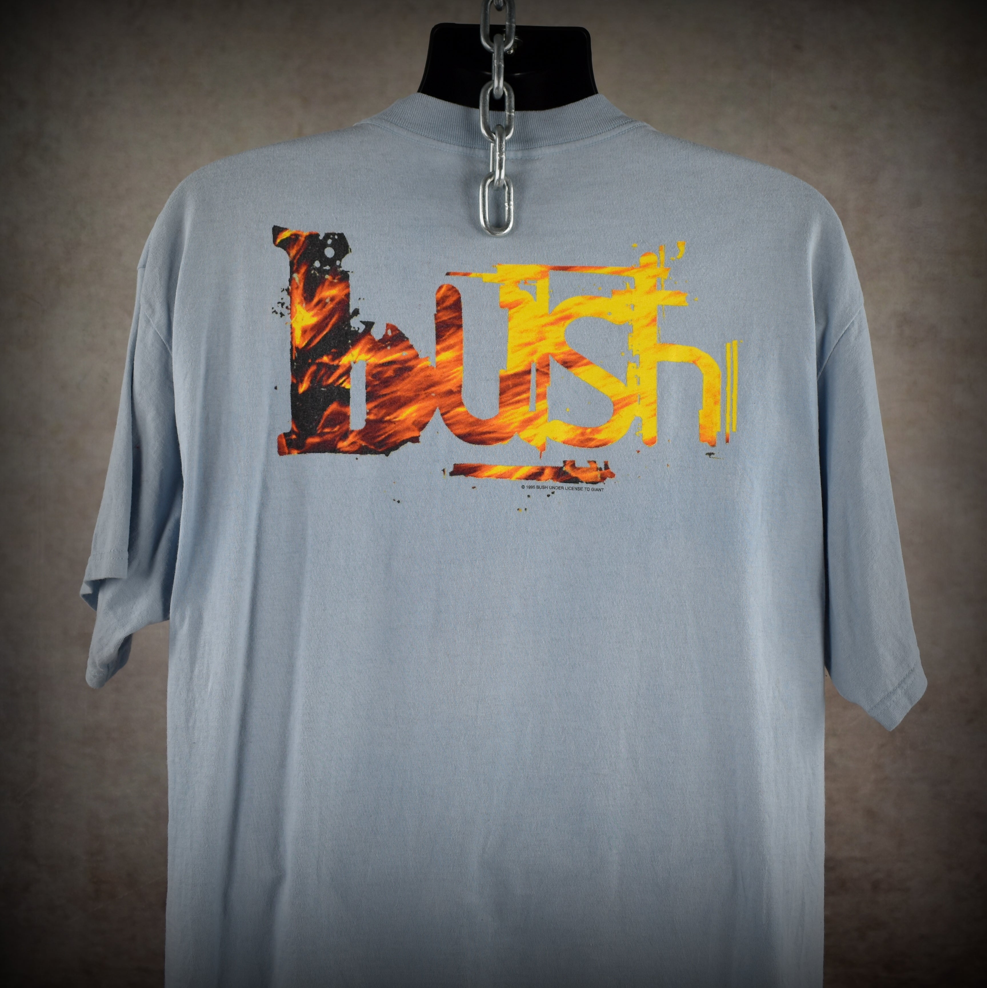 1995 bush vintage sixteen stone era gavin rossdale 90s grunge band promo t-shirt