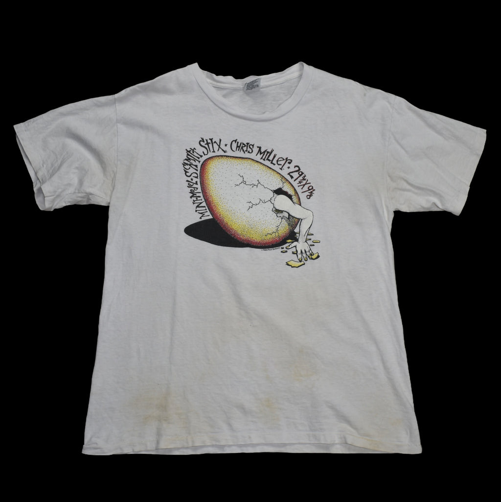 1988 chris miller vintage mini model schmitt stix 29 3/4 x 9 1/8 egg iconic vision street wear skate t-shirt