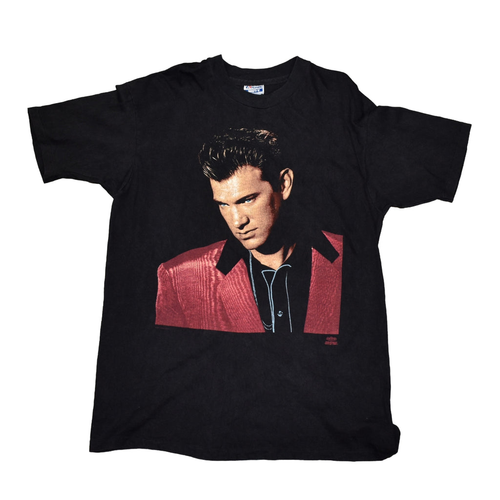 1991 chris isaak vintage david lynch's wild at heart era classic 90s wicked game promo t-shirt