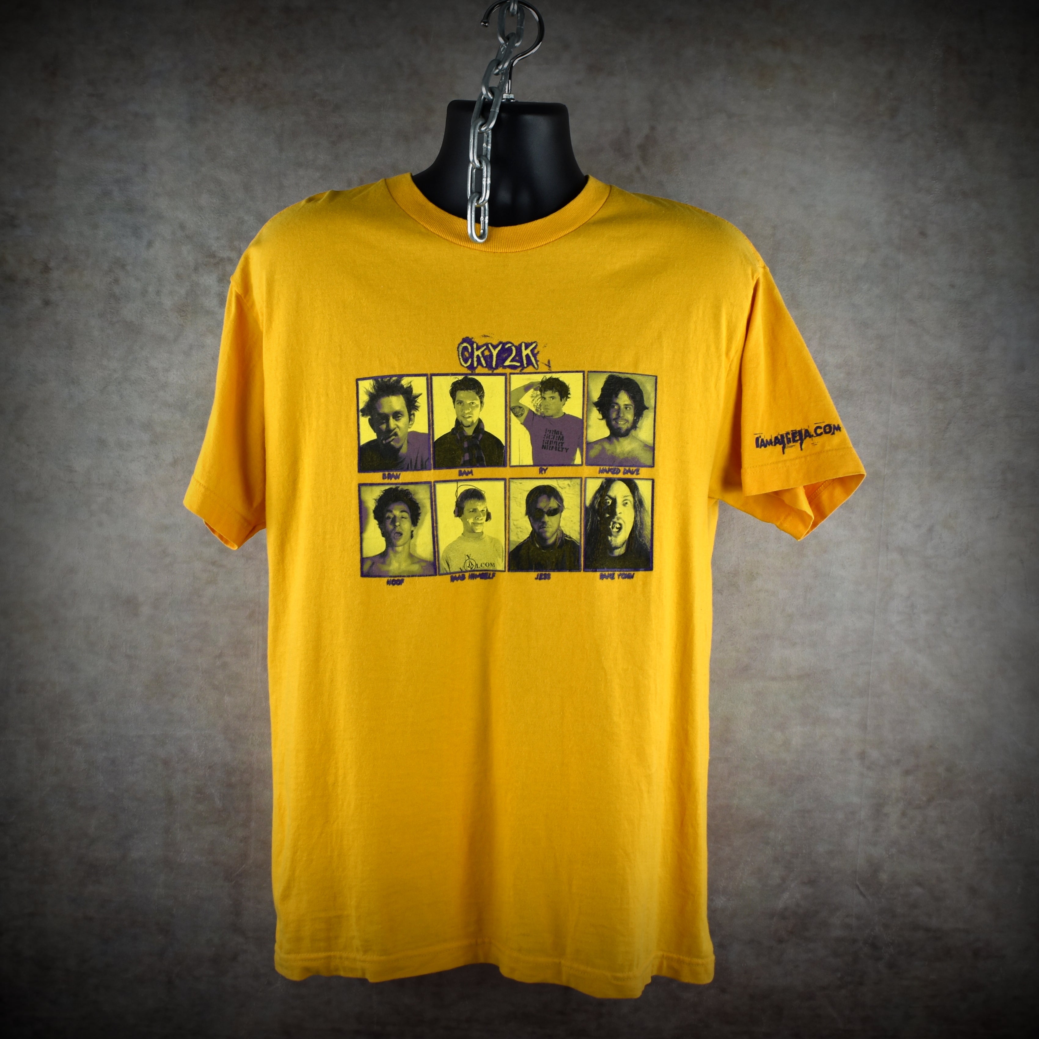 2000 cky2k vintage bran + bam + ry + raab himself + more cult classic y2k skate video promo t-shirt
