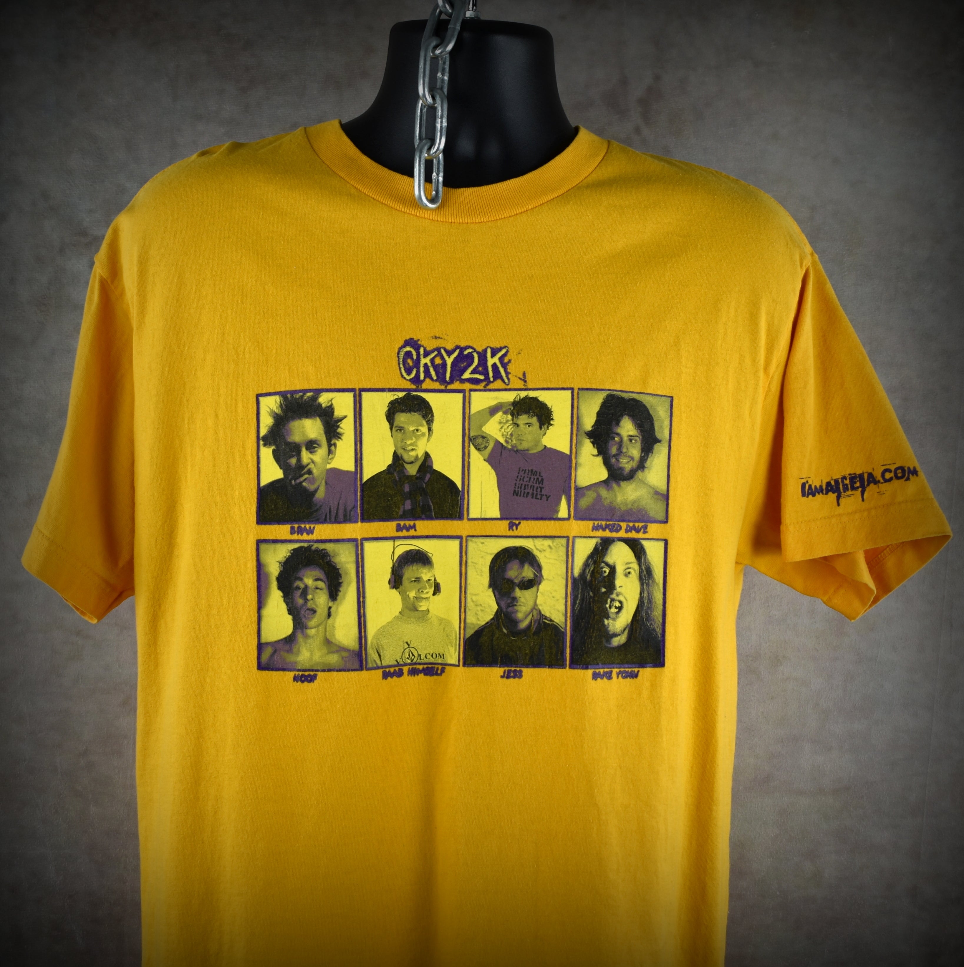 2000 cky2k vintage bran + bam + ry + raab himself + more cult classic y2k skate video promo t-shirt