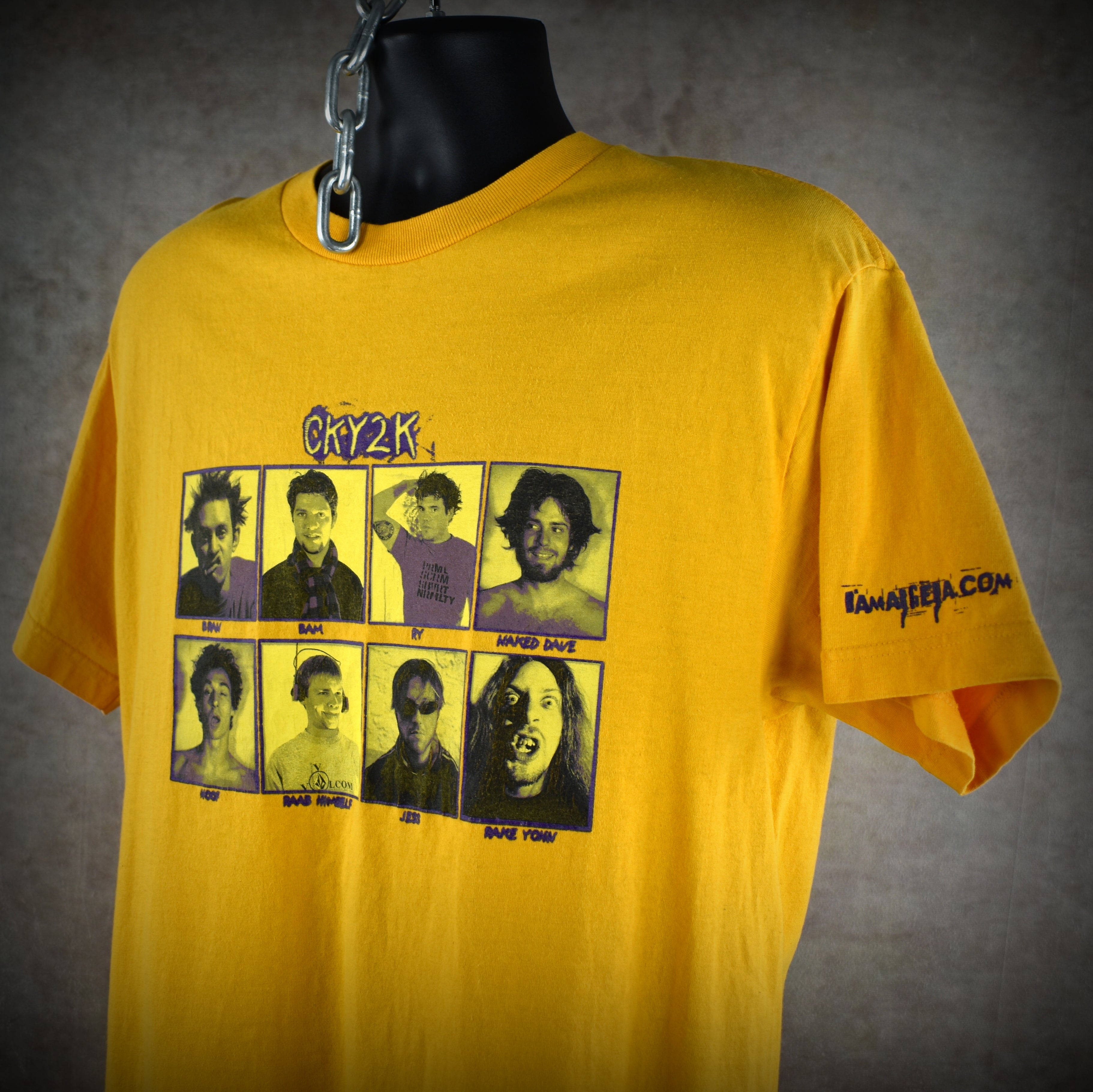 2000 cky2k vintage bran + bam + ry + raab himself + more cult classic y2k skate video promo t-shirt