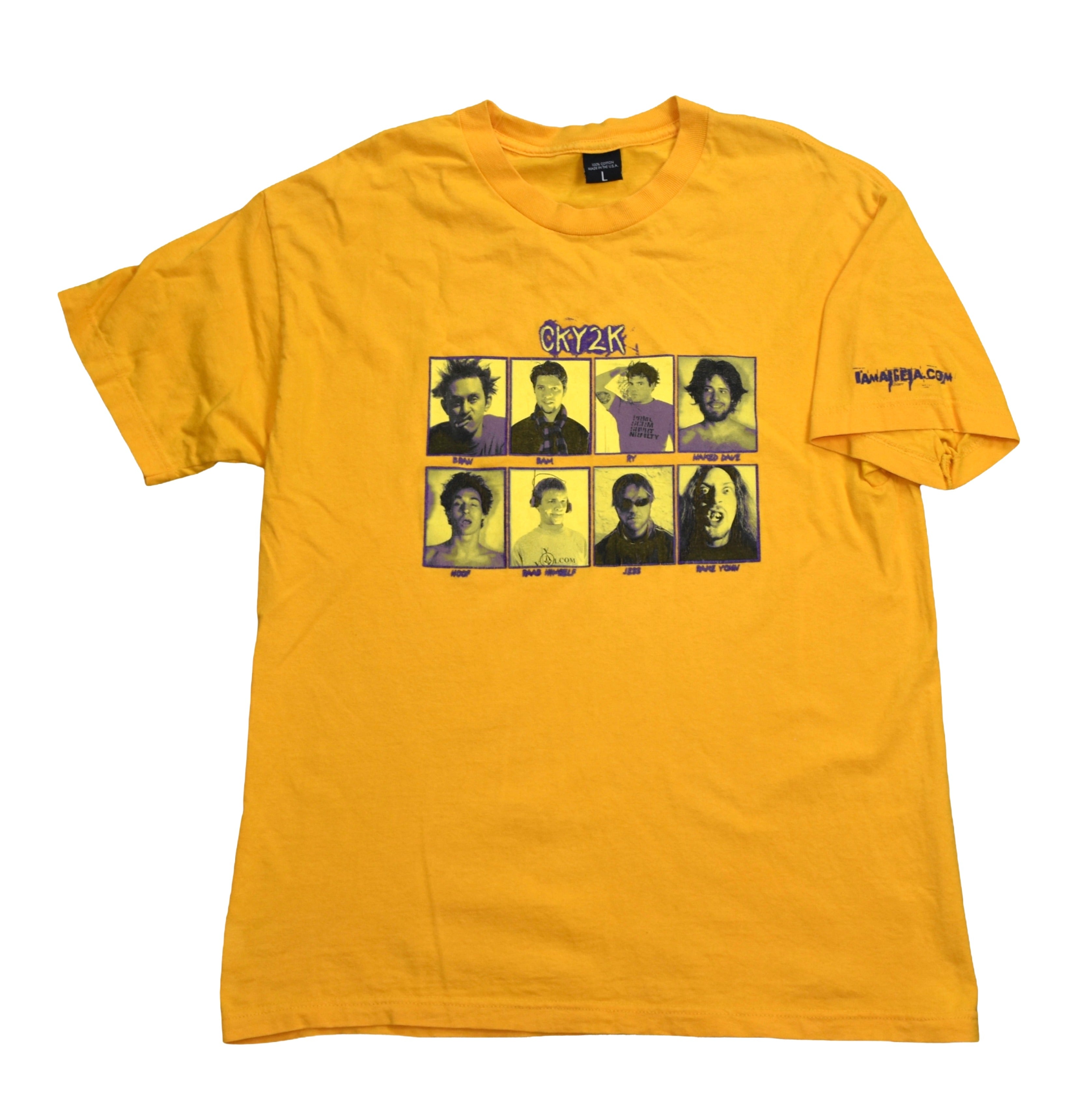 2000 cky2k vintage bran + bam + ry + raab himself + more cult classic y2k skate video promo t-shirt