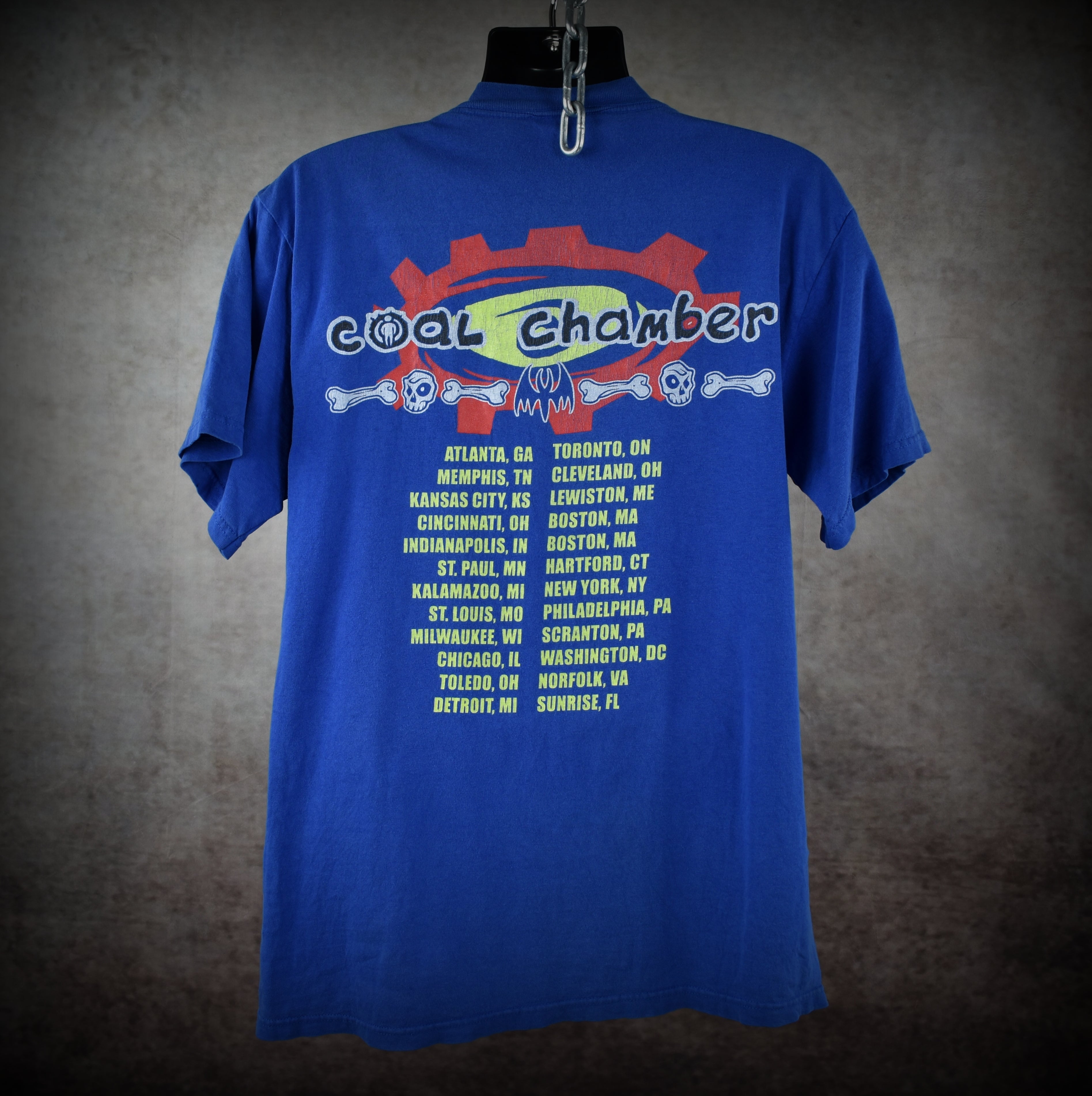 2000 coal chamber vintage chamber music era y2k nü metal band concert tour t-shirt