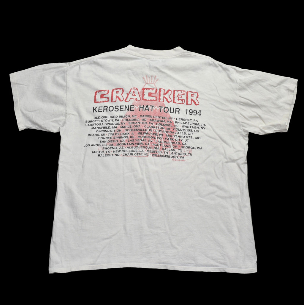 1994 cracker vintage low era classic 90s alternative rock band kerosene hat tour t-shirt
