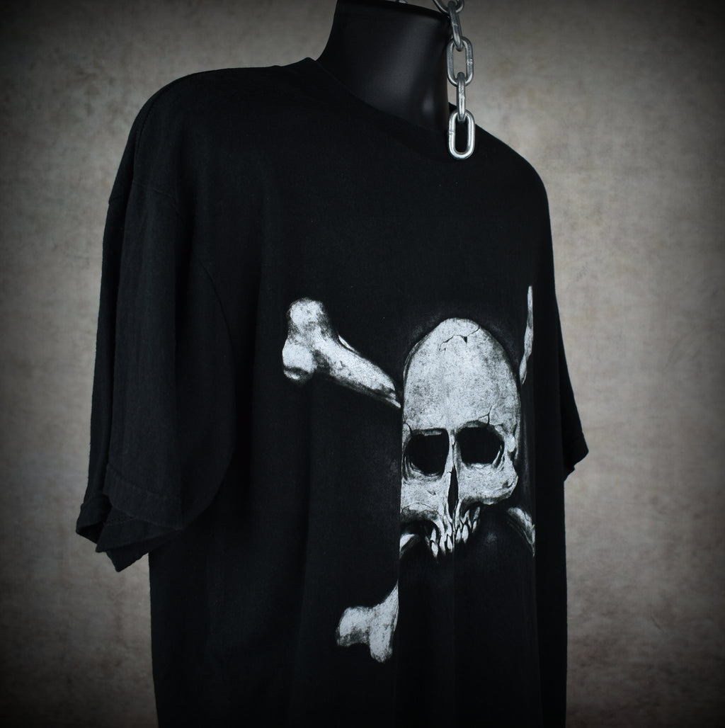 2000 cypress hill vintage weird y2k nü metal "rock superstar" era skull and bones album promo t-shirt