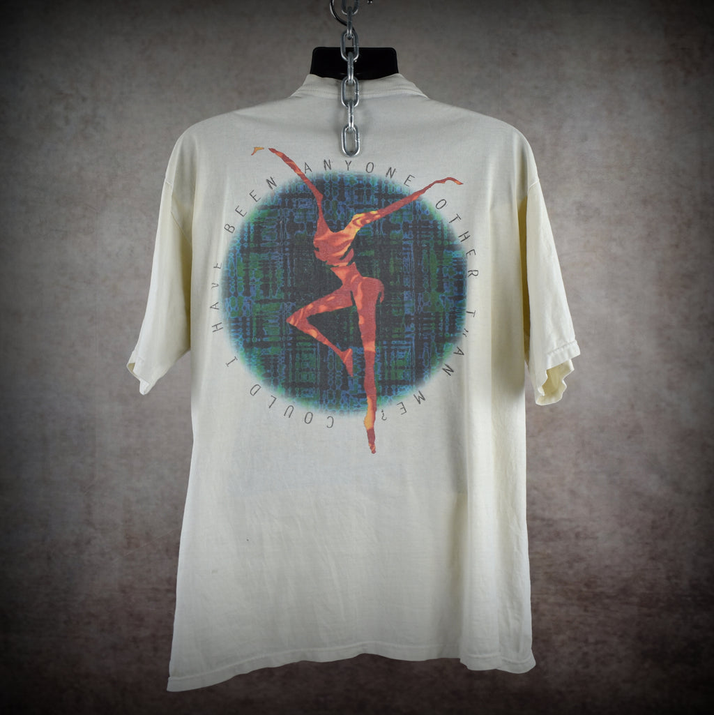 1994 dave matthews band vintage 90s folk rock jam band dancing nancies lyric promo t-shirt