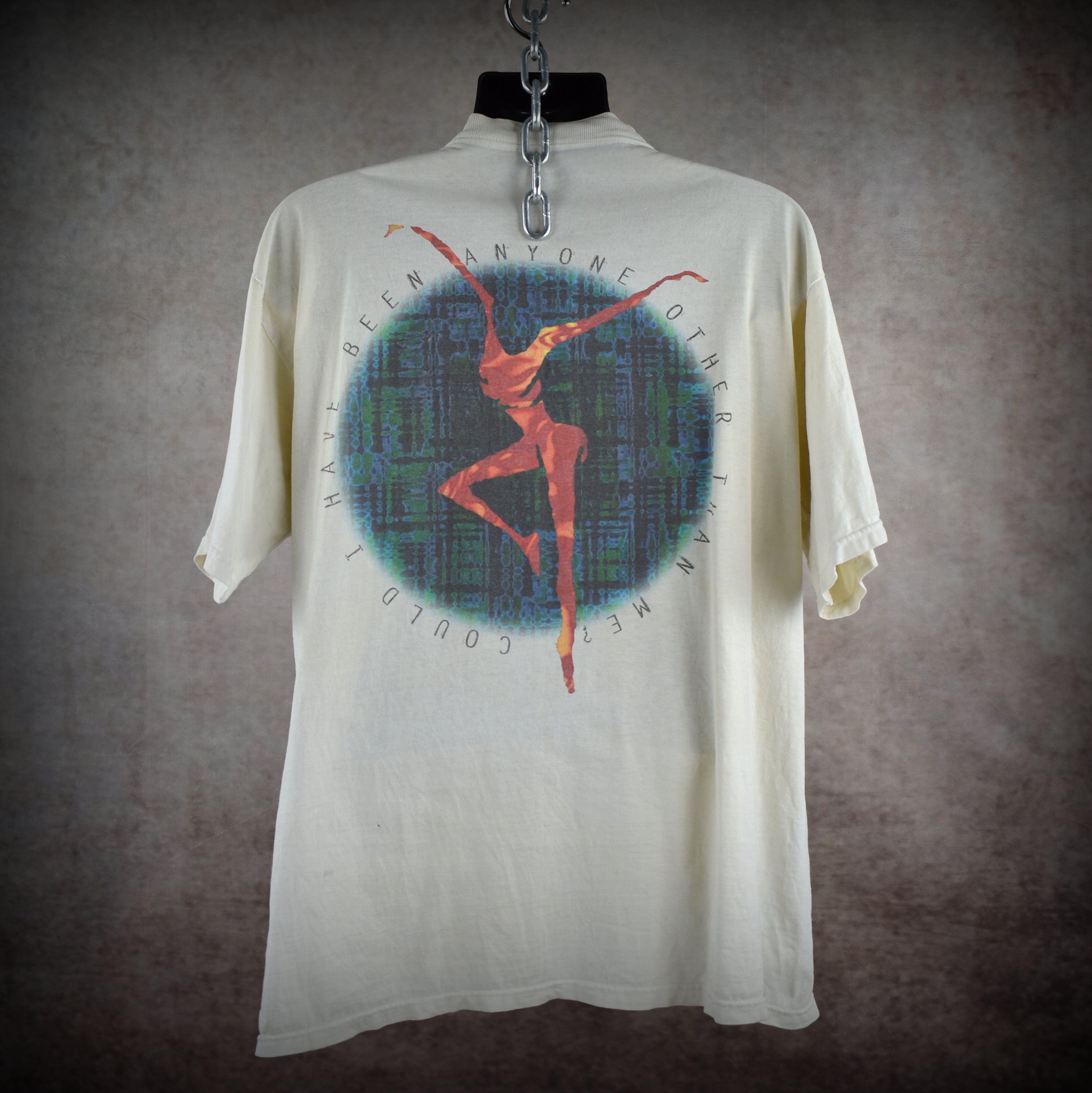 1994 dave matthews band vintage 90s folk rock jam band dancing nancies lyric promo t-shirt