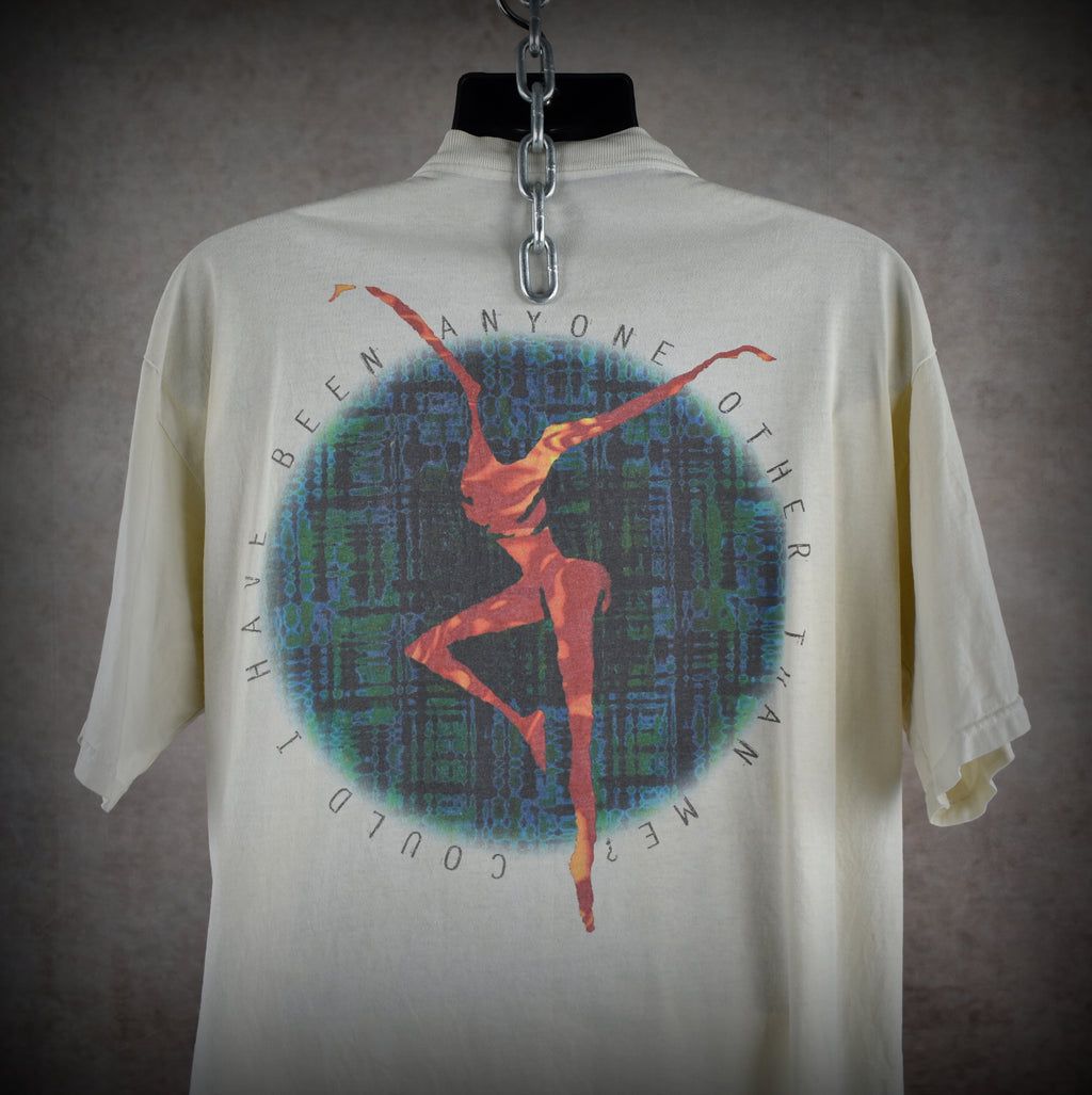 1994 dave matthews band vintage 90s folk rock jam band dancing nancies lyric promo t-shirt