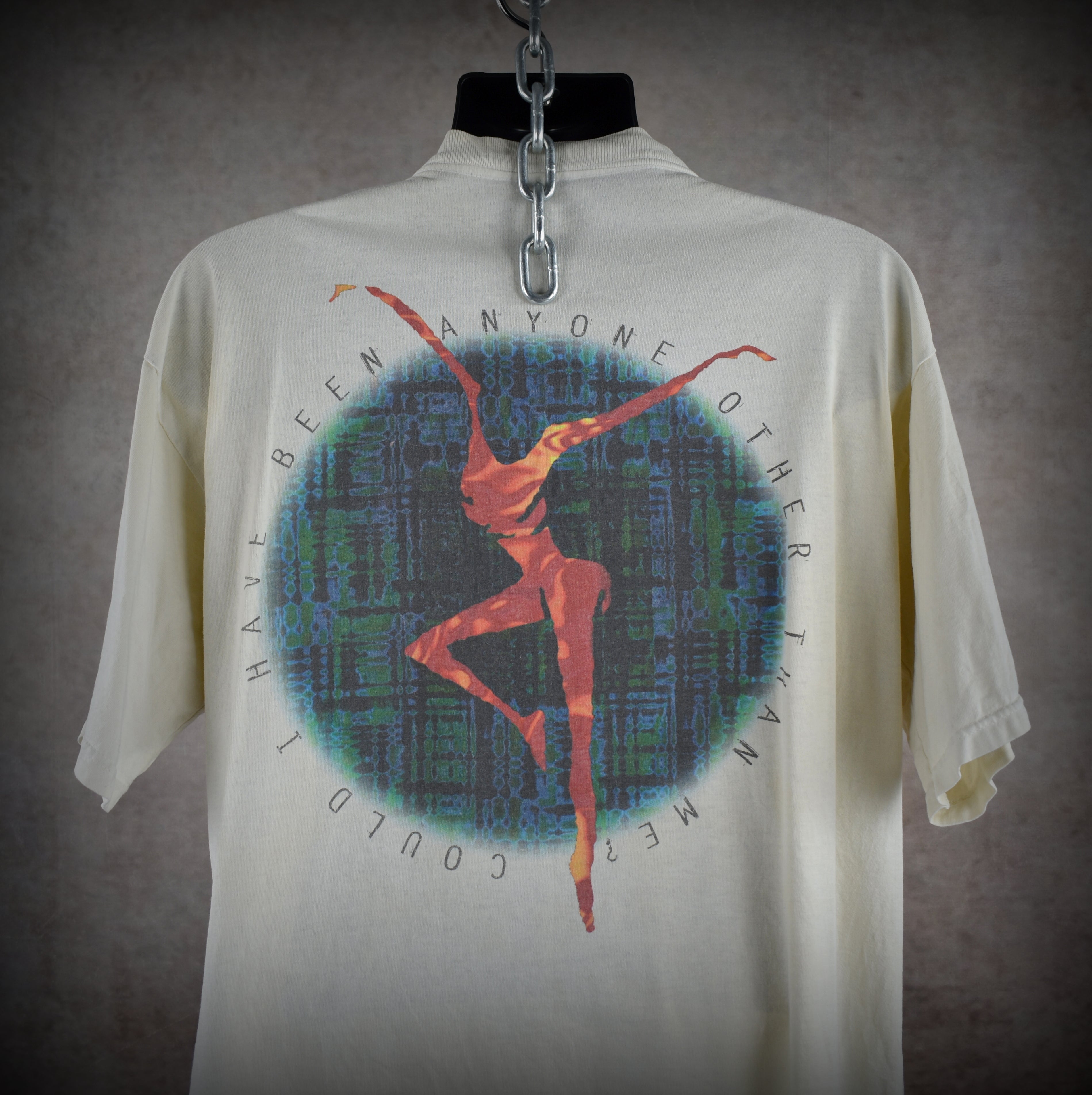 1994 dave matthews band vintage 90s folk rock jam band dancing nancies lyric promo t-shirt