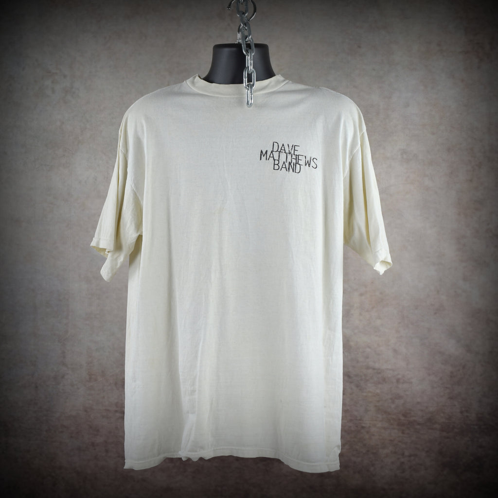 1994 dave matthews band vintage 90s folk rock jam band dancing nancies lyric promo t-shirt