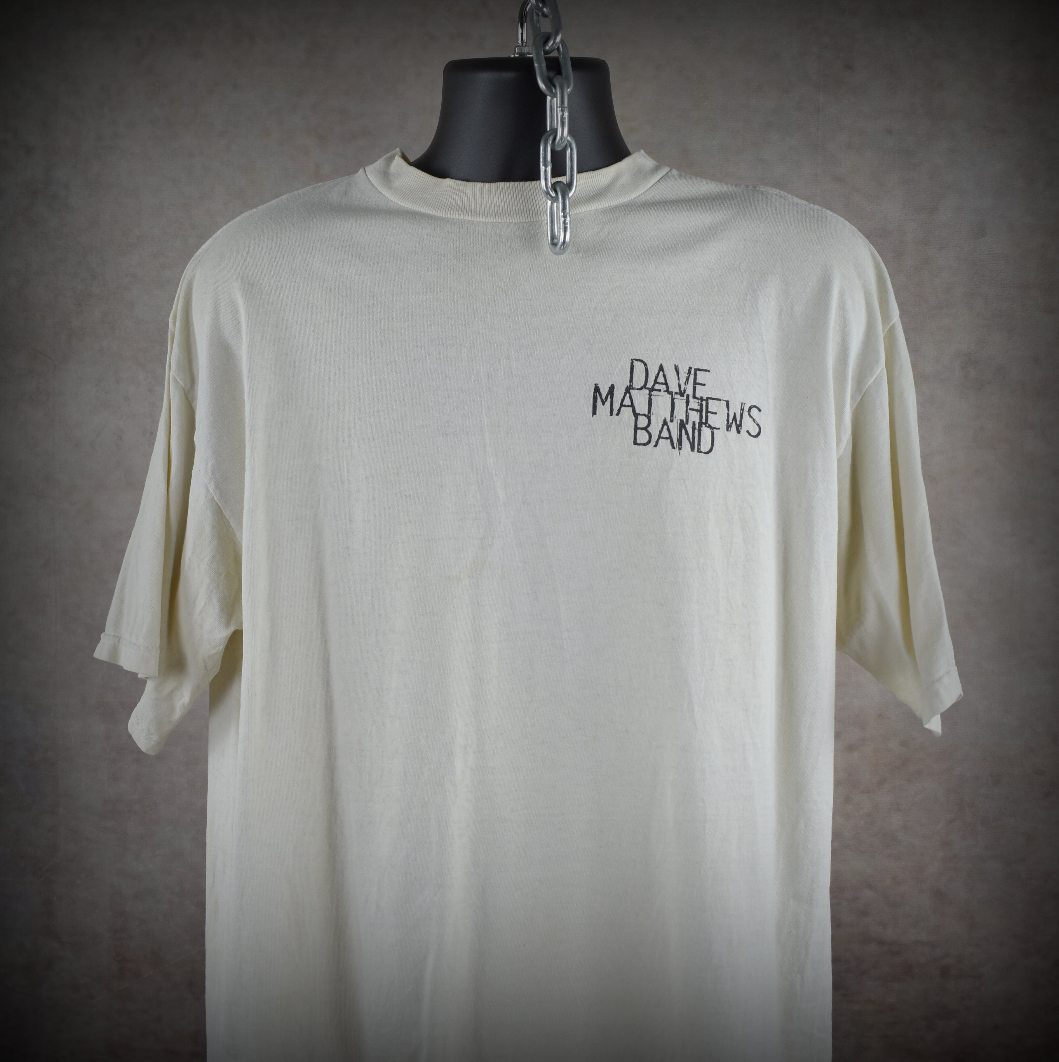 1994 dave matthews band vintage 90s folk rock jam band dancing nancies lyric promo t-shirt