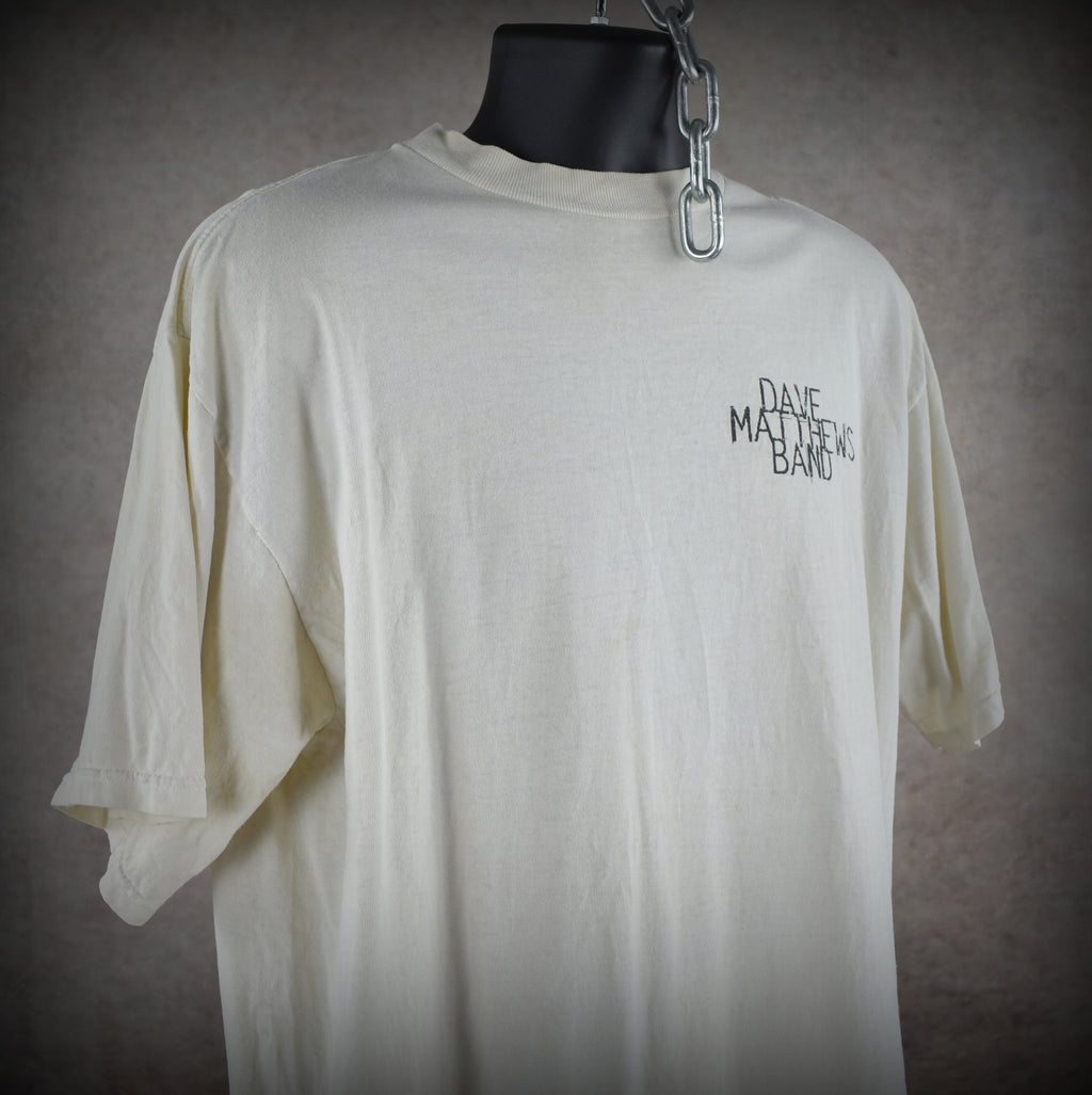 1994 dave matthews band vintage 90s folk rock jam band dancing nancies lyric promo t-shirt