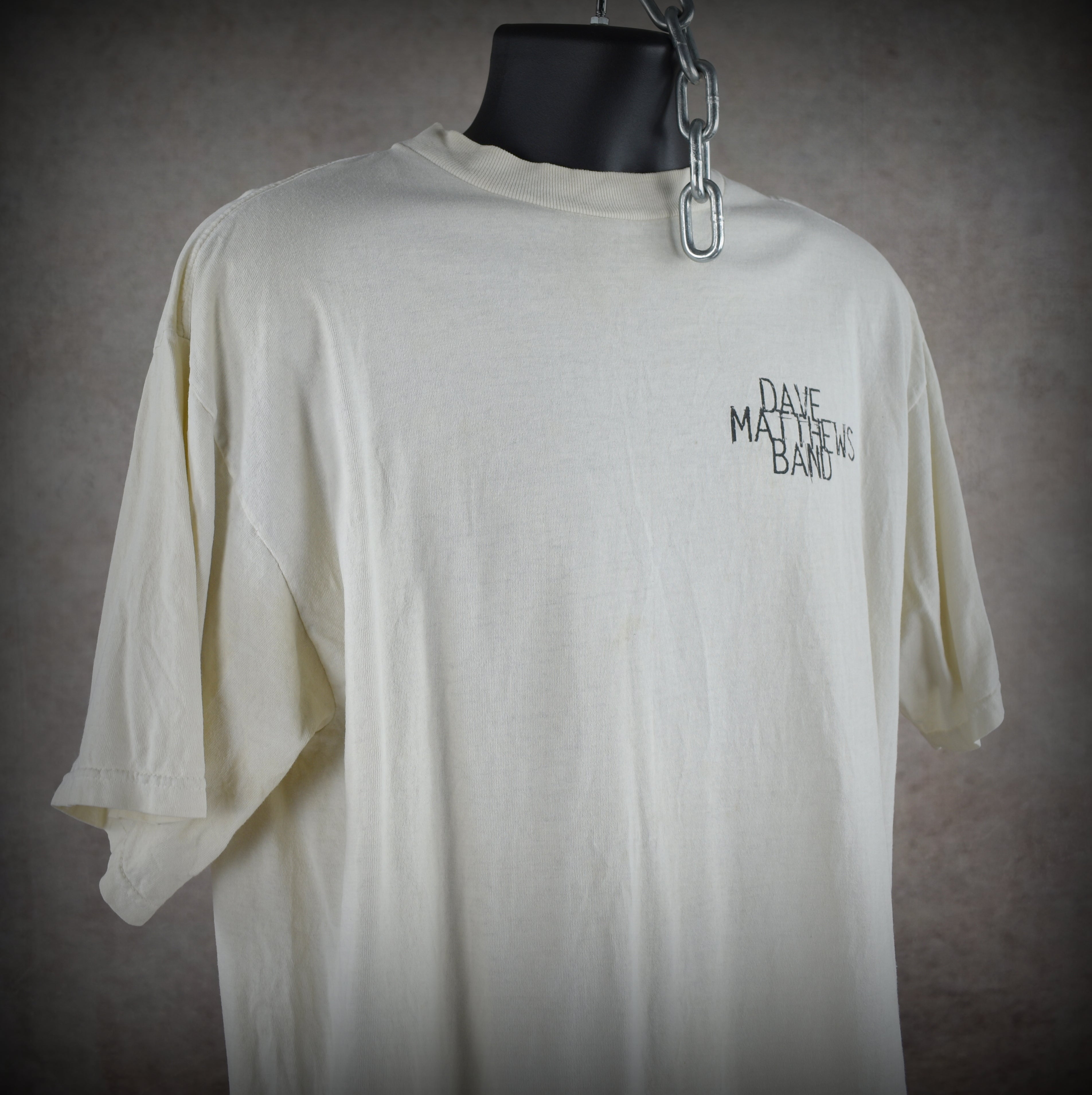 1994 dave matthews band vintage 90s folk rock jam band dancing nancies lyric promo t-shirt