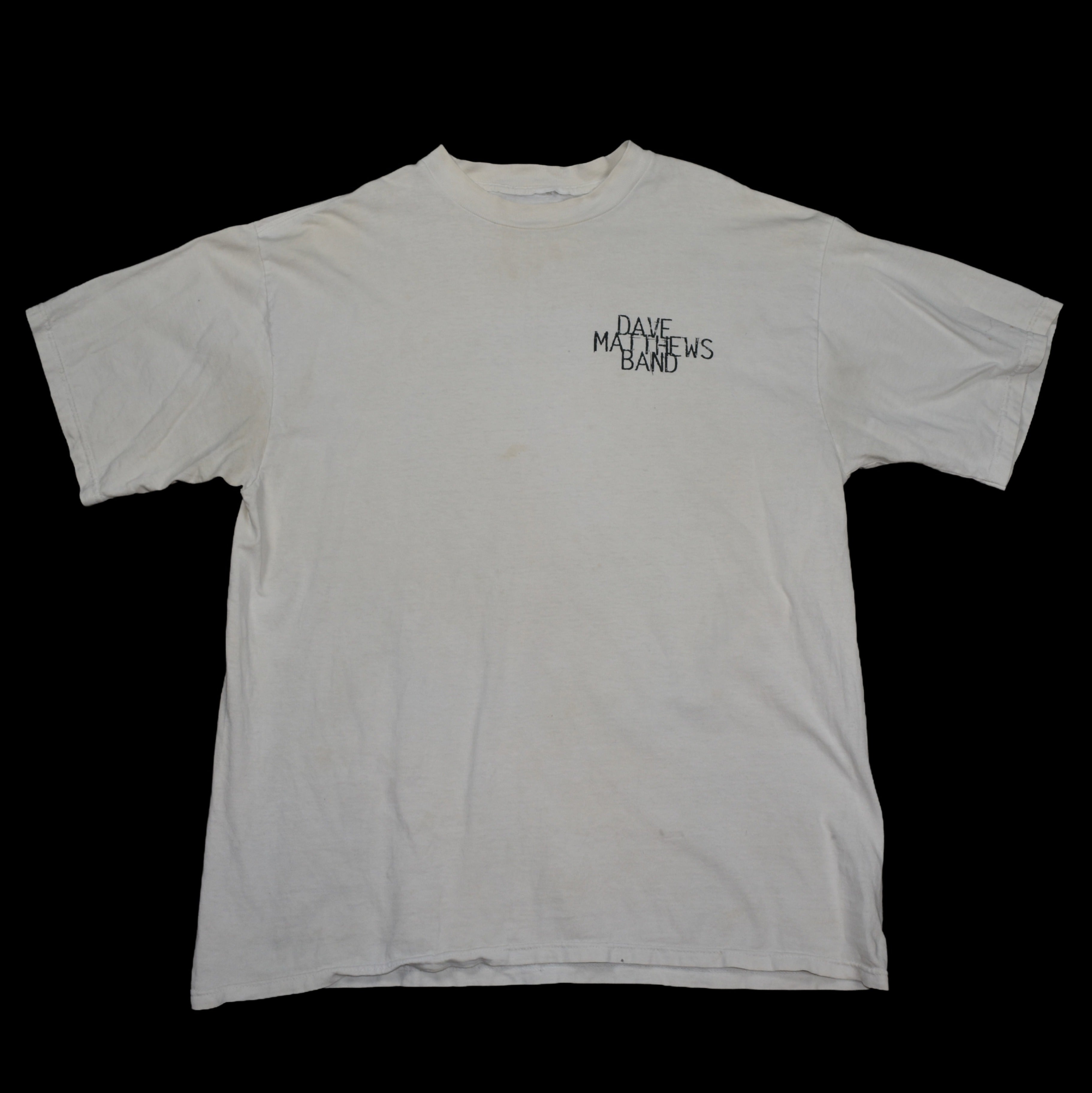 1994 dave matthews band vintage 90s folk rock jam band dancing nancies lyric promo t-shirt