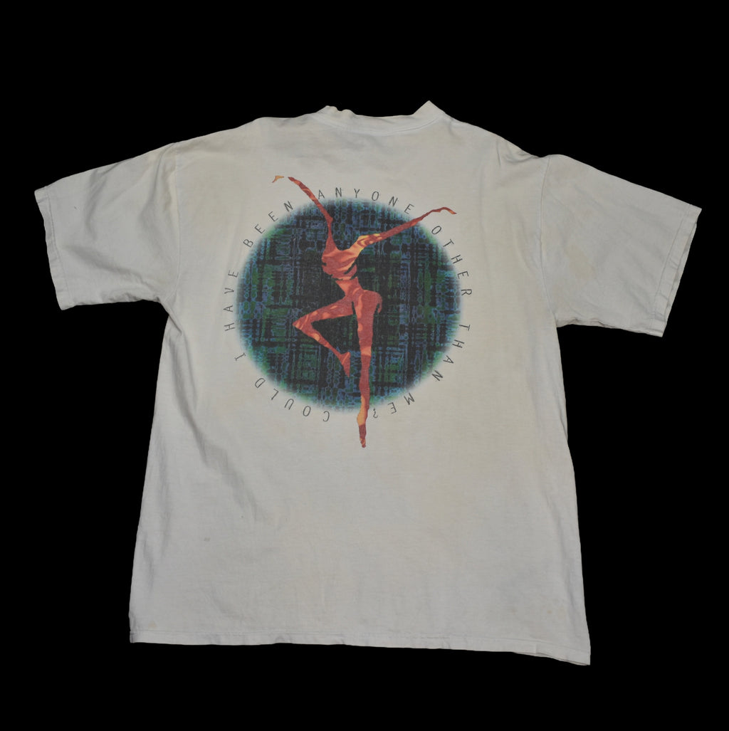 1994 dave matthews band vintage 90s folk rock jam band dancing nancies lyric promo t-shirt