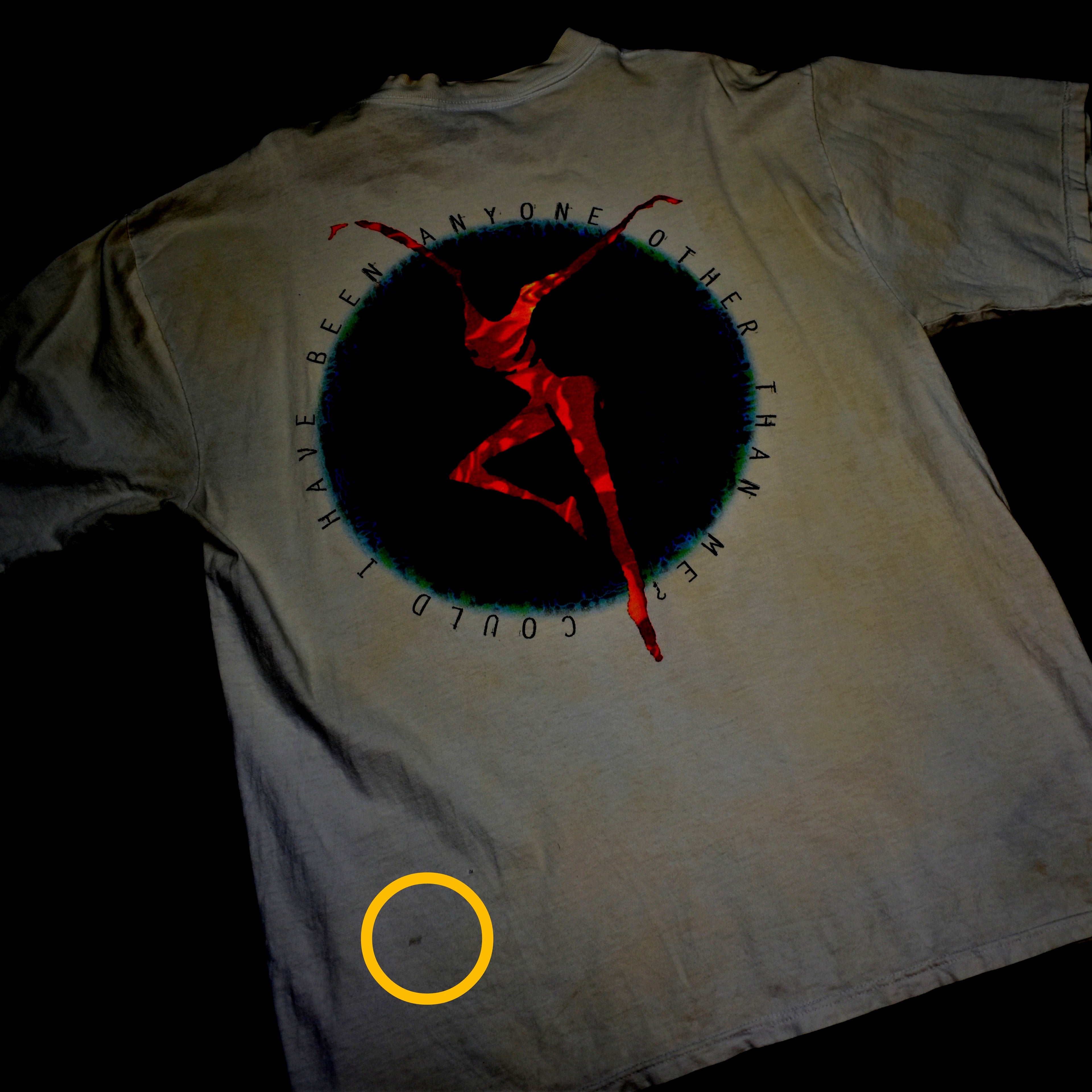 1994 dave matthews band vintage 90s folk rock jam band dancing nancies lyric promo t-shirt