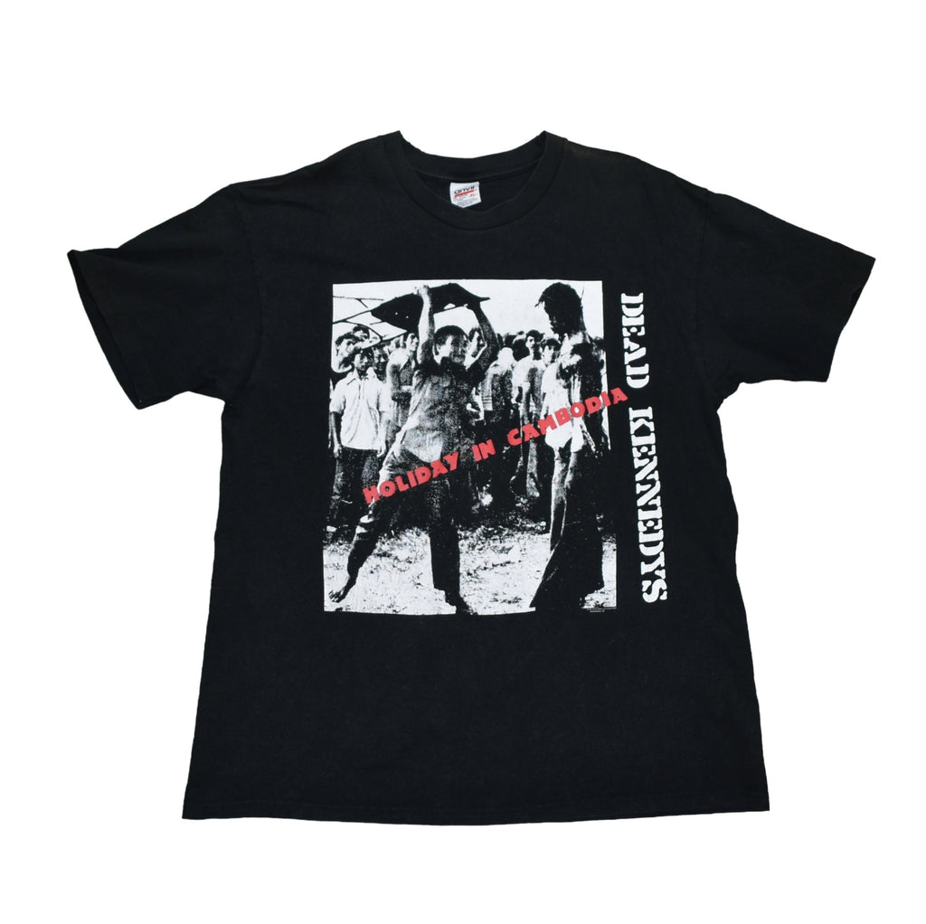 1997 dead kennedys vintage 90s holiday in cambodia iconic punk band song promo t-shirt