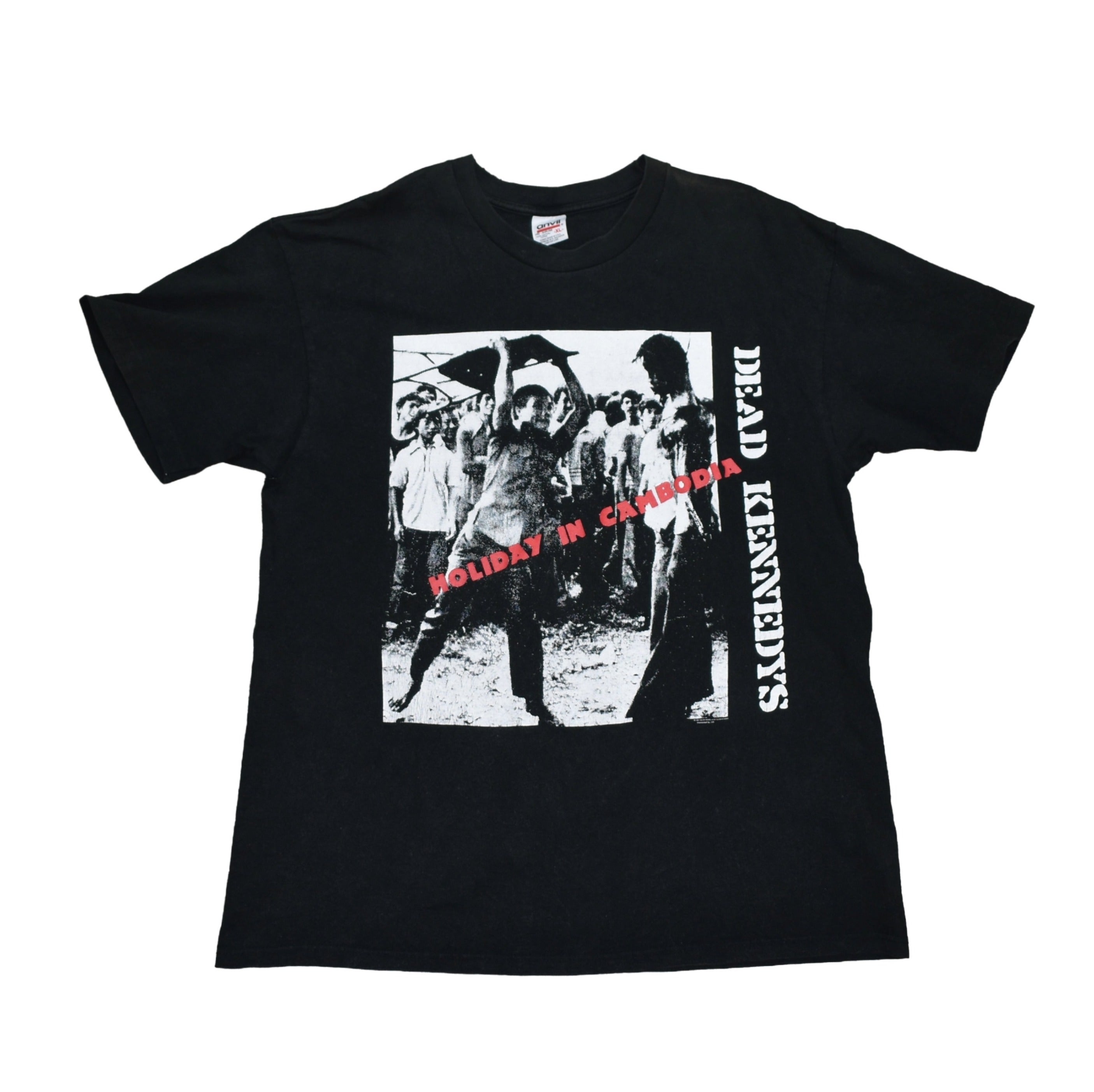 1997 dead kennedys vintage 90s holiday in cambodia iconic punk band song promo t-shirt