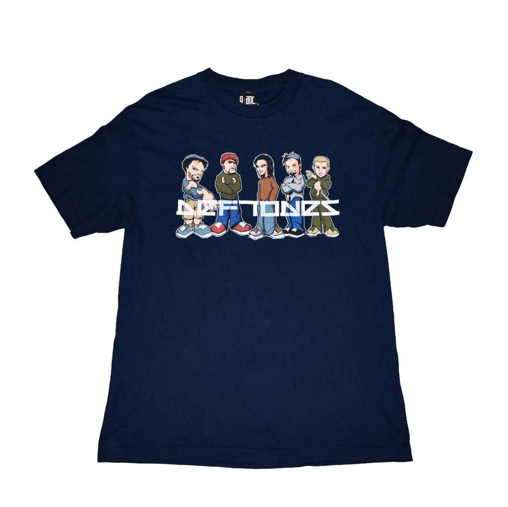 2000 deftones vintage white pony era iconic y2k anime style alt metal band promo t-shirt