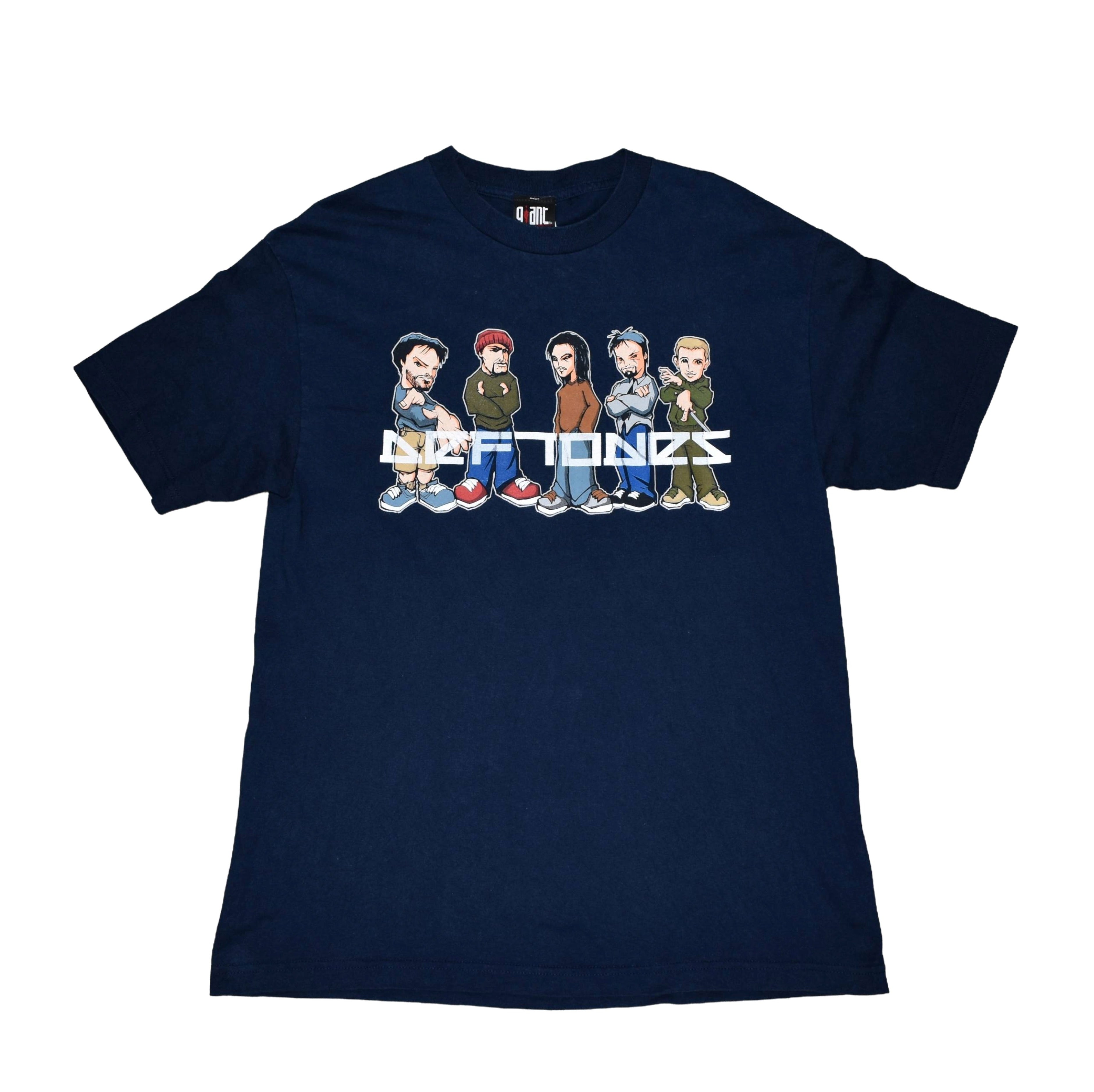 2000 deftones vintage white pony era iconic y2k anime style alt metal band promo t-shirt
