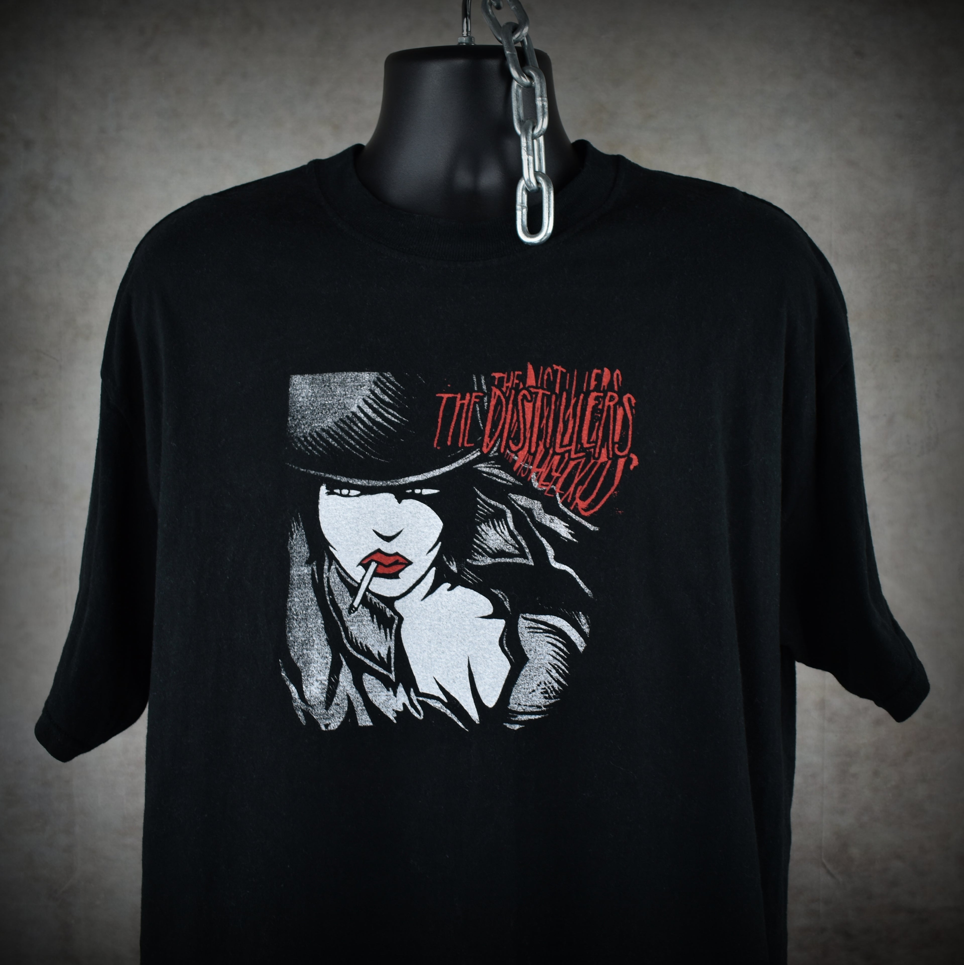2003 the distillers vintage coral fang era y2k punk band concert tour t-shirt