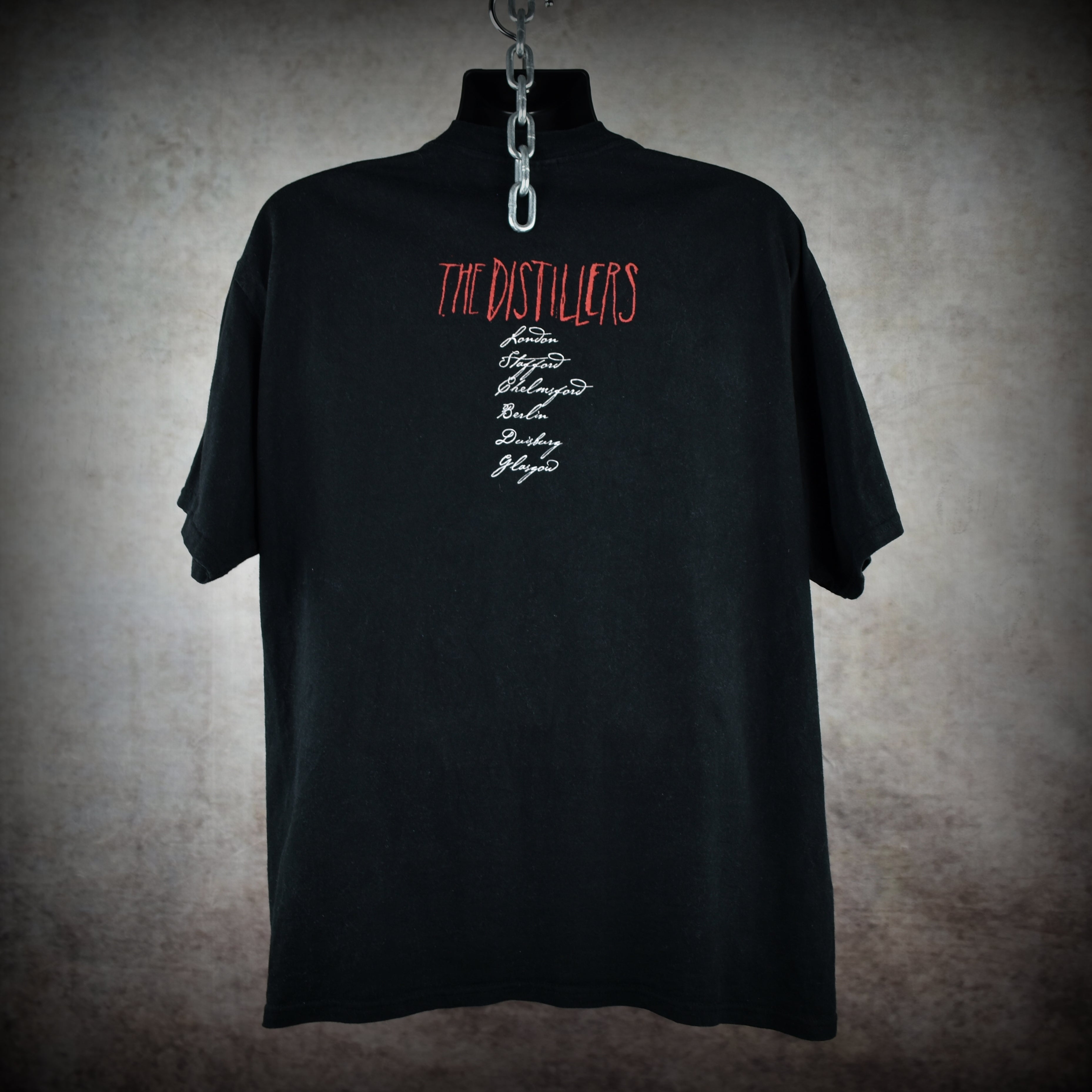 2003 the distillers vintage coral fang era y2k punk band concert tour t-shirt