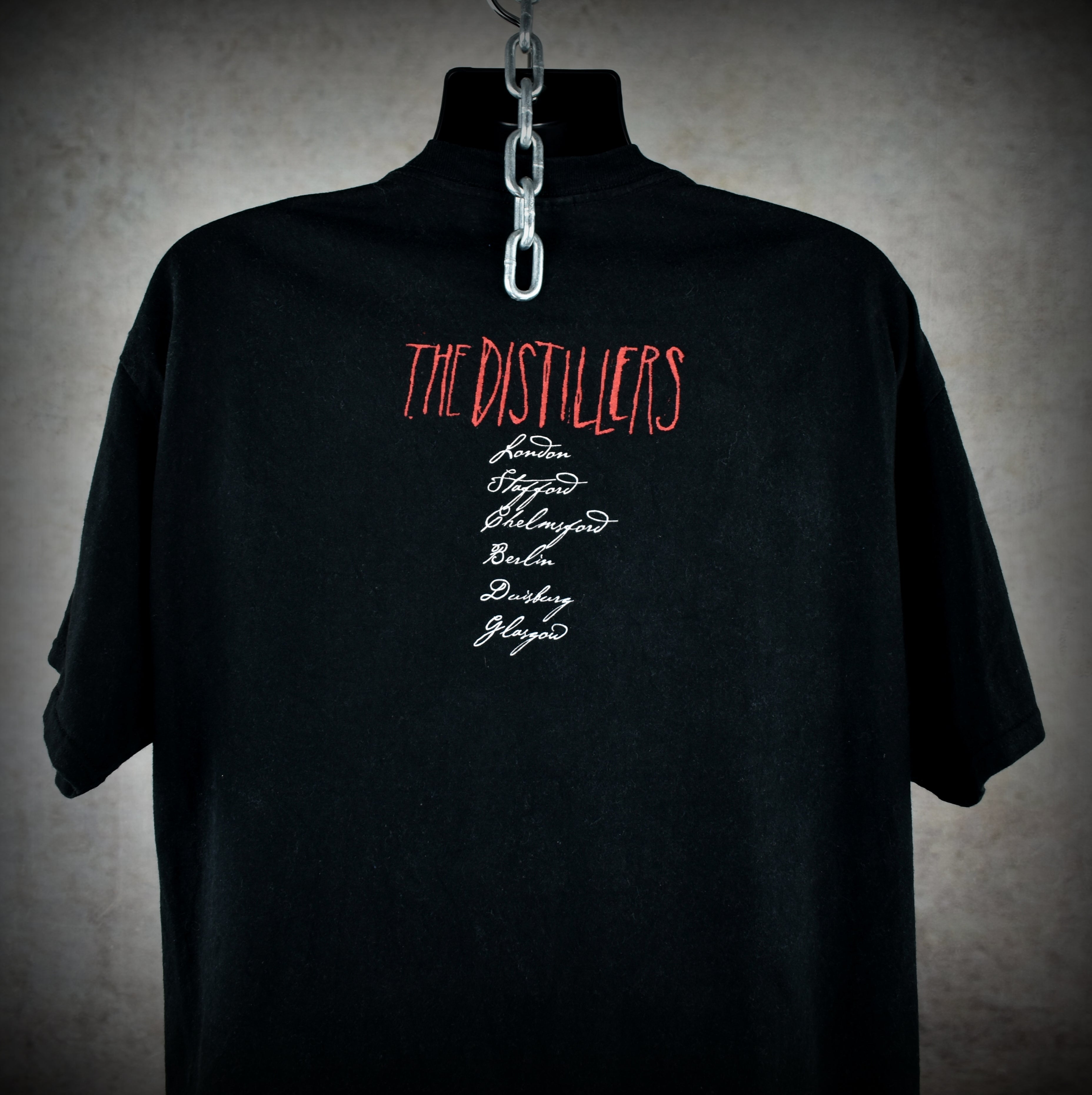 2003 the distillers vintage coral fang era y2k punk band concert tour t-shirt
