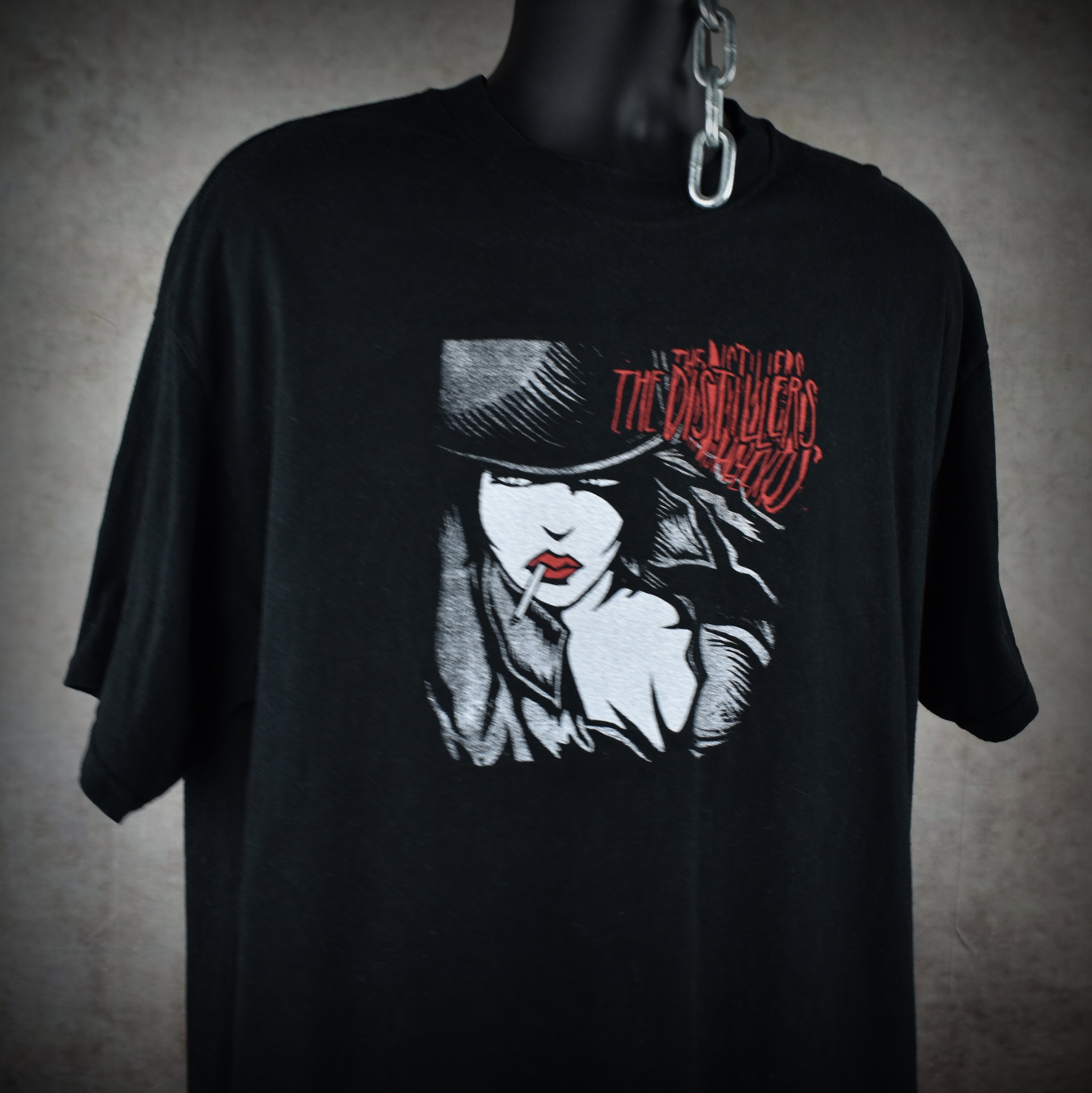 2003 the distillers vintage coral fang era y2k punk band concert tour t-shirt