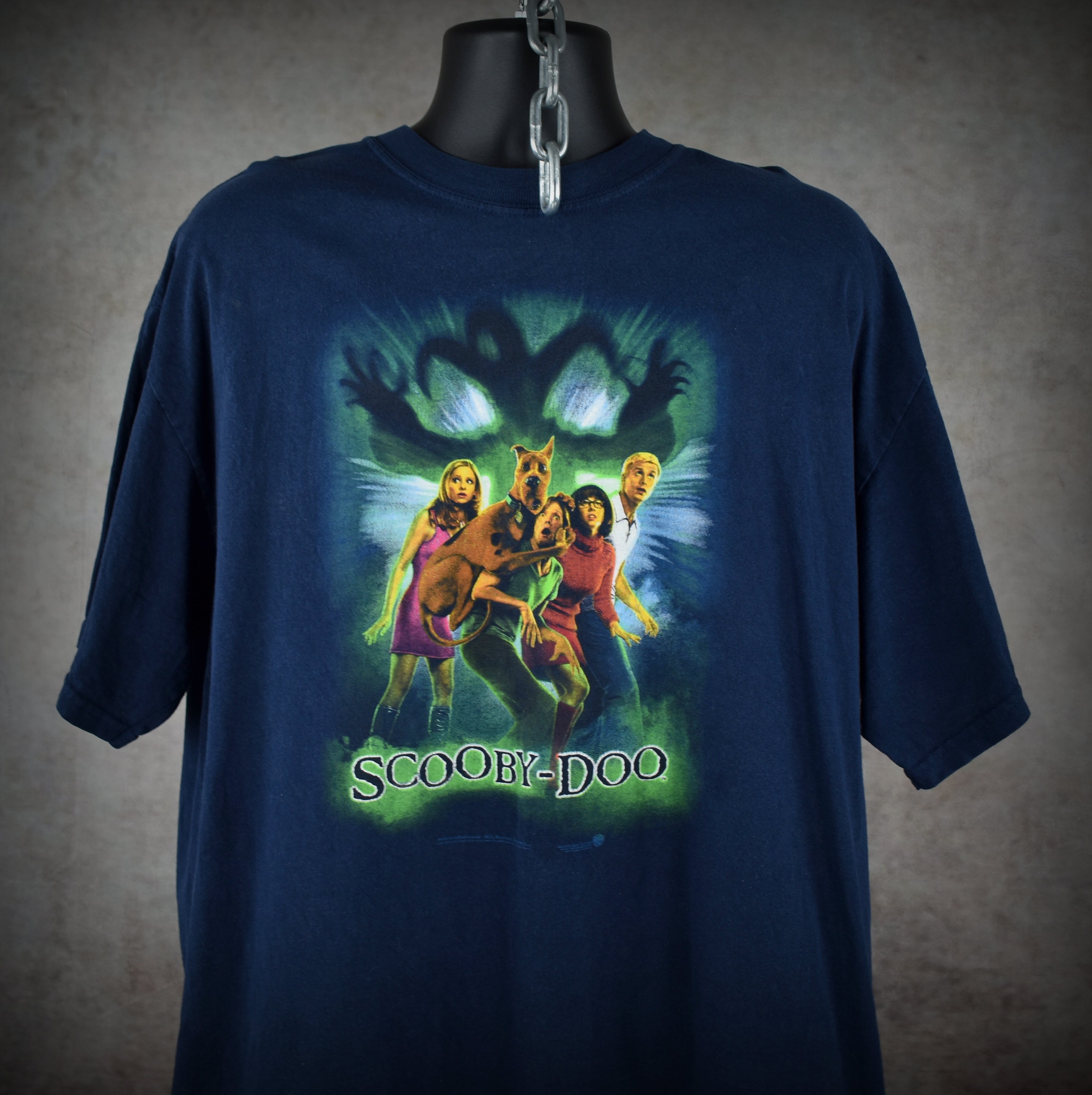 2002 scooby-doo: the movie vintage comedy horror movie promo t-shirt