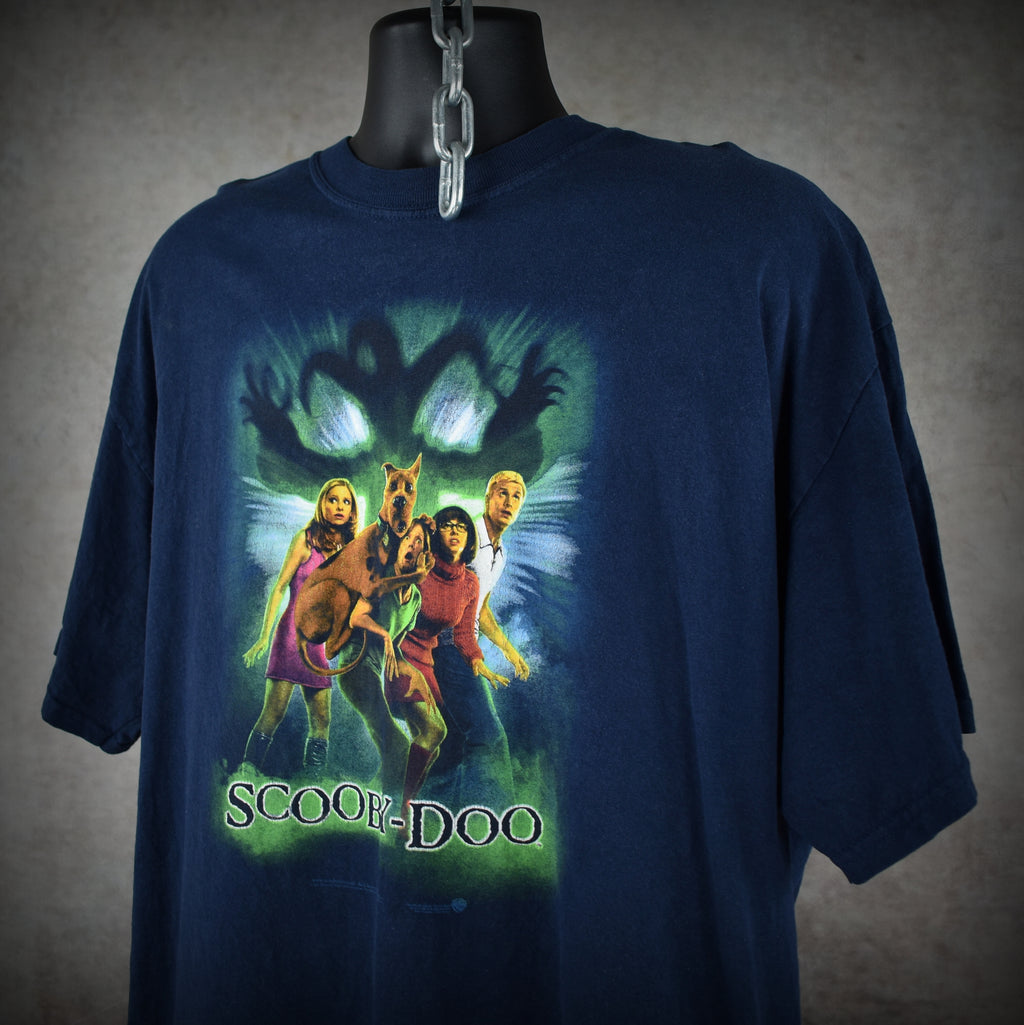 2002 scooby-doo: the movie vintage comedy horror movie promo t-shirt
