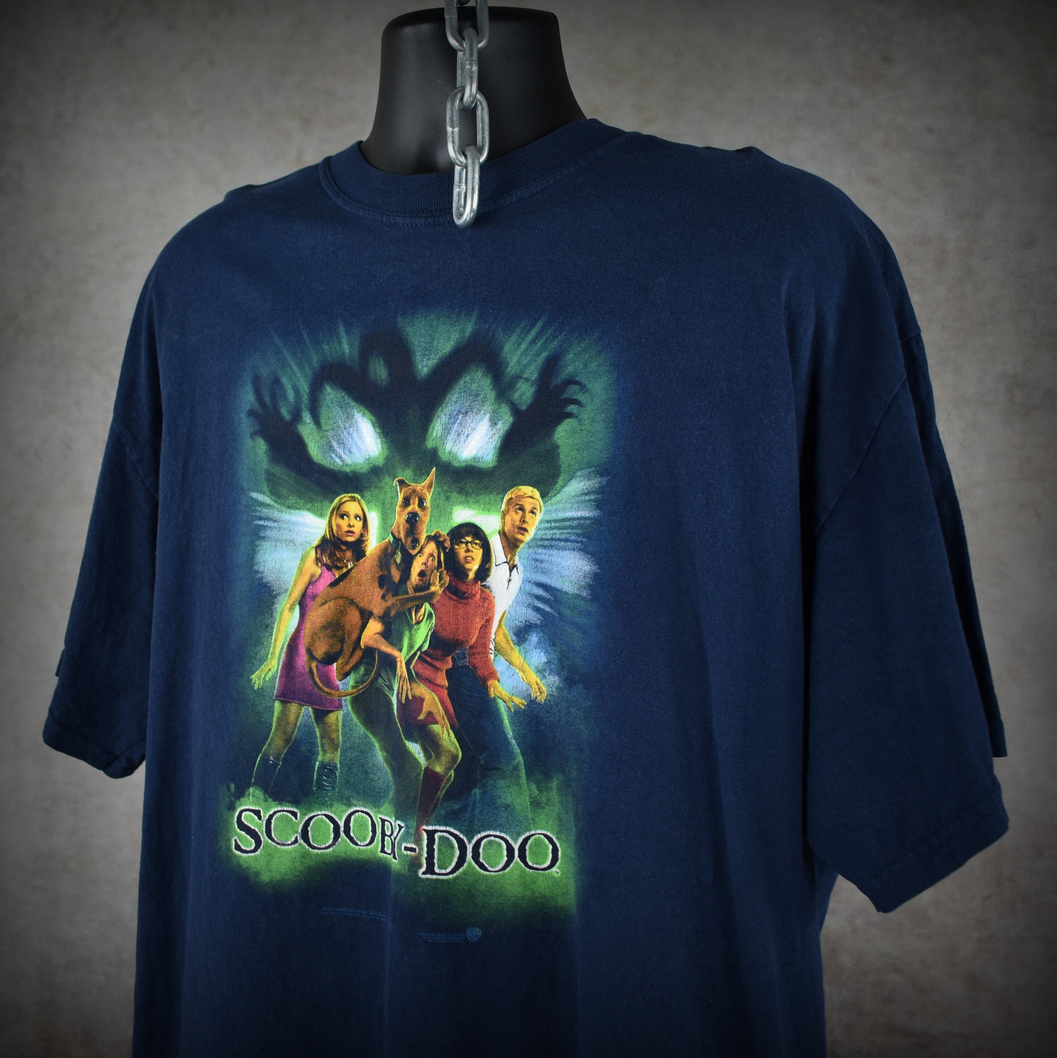 2002 scooby-doo: the movie vintage comedy horror movie promo t-shirt
