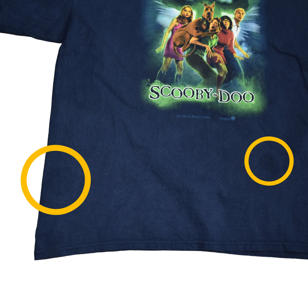 2002 scooby-doo: the movie vintage comedy horror movie promo t-shirt