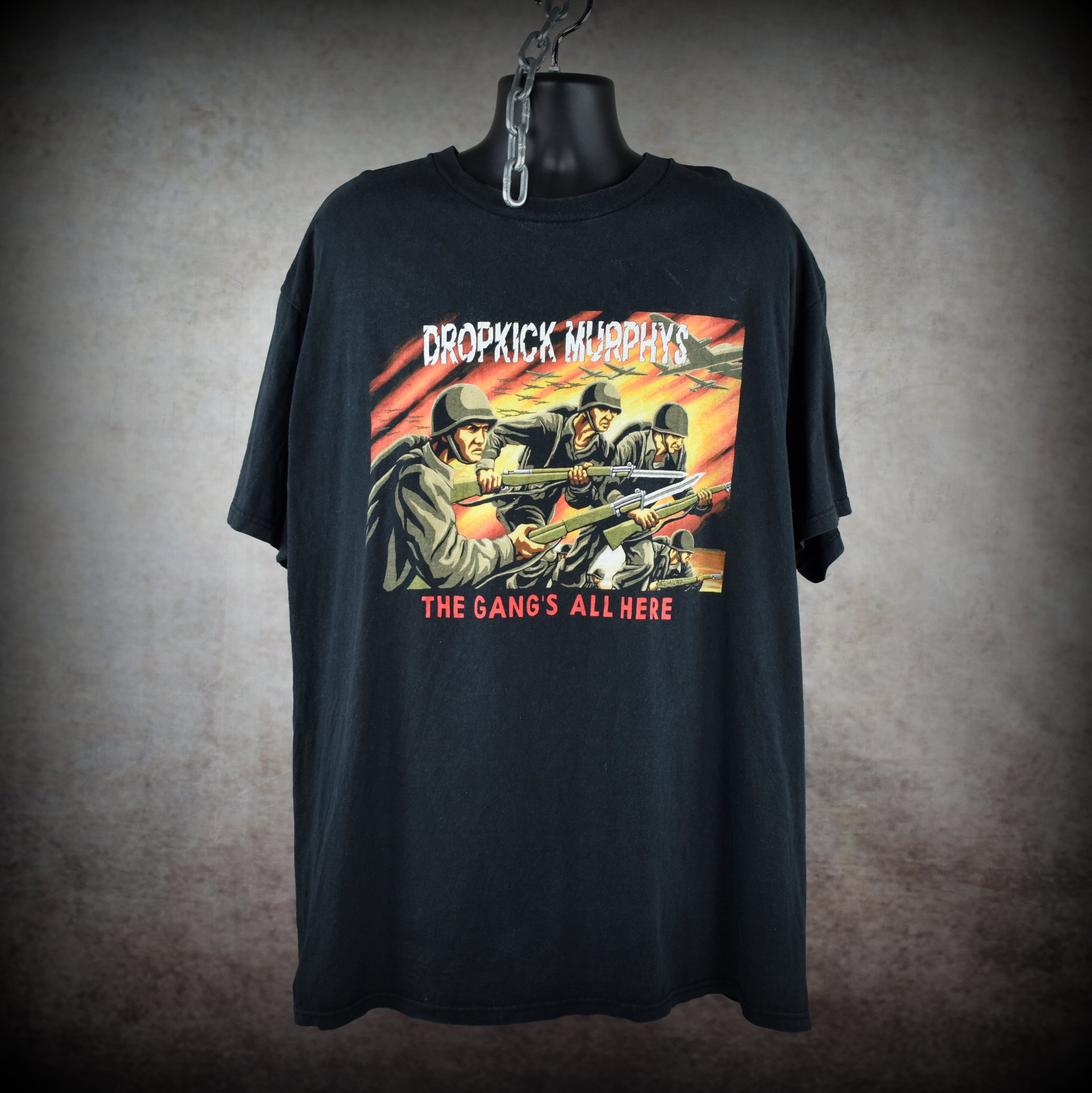 1999 dropkick murphys vintage hellcat records the gang's all here album art promo band t-shirt