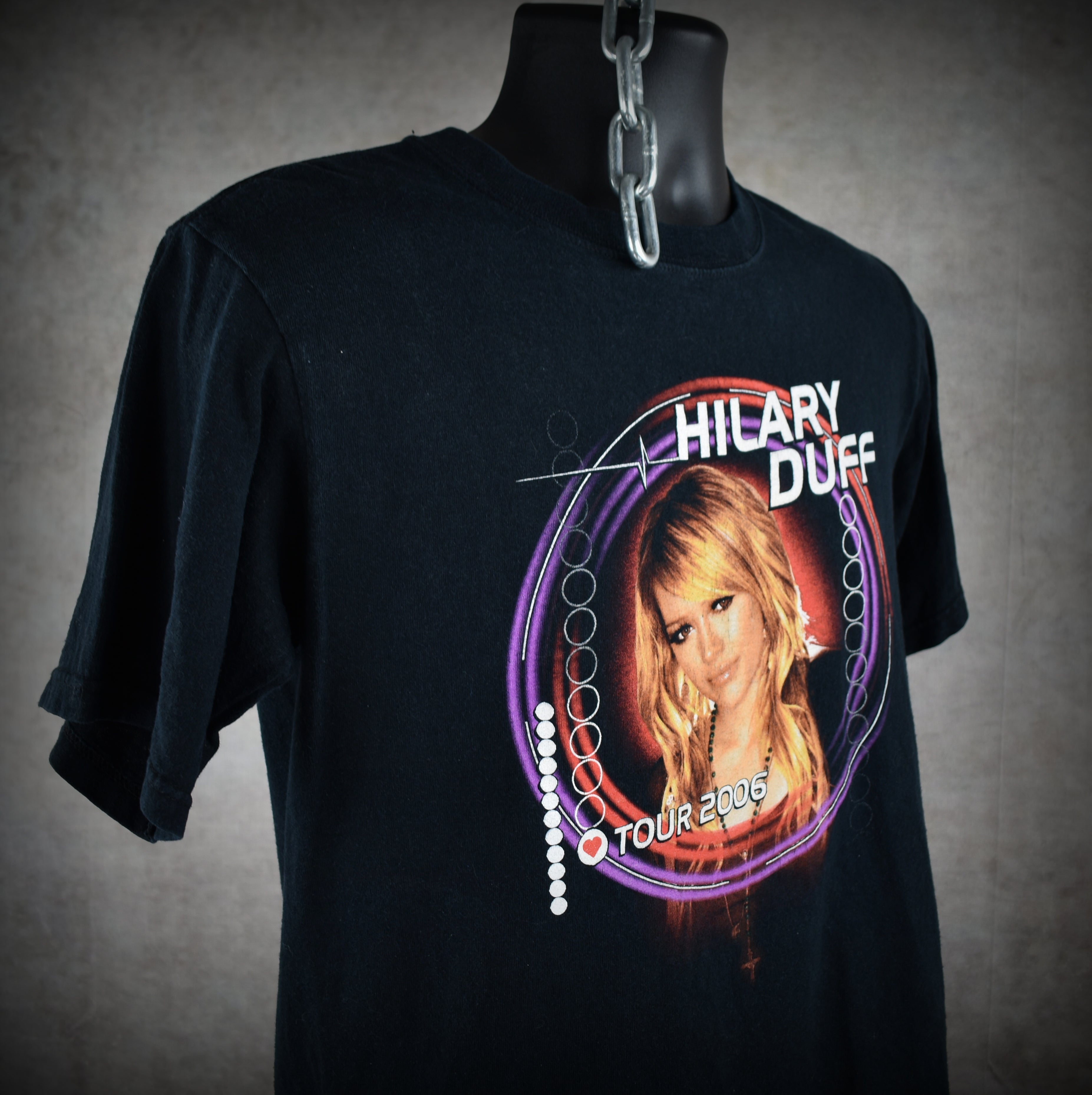 2006 hilary duff vintage lizzie mcguire era disney pop star concert tour t-shirt