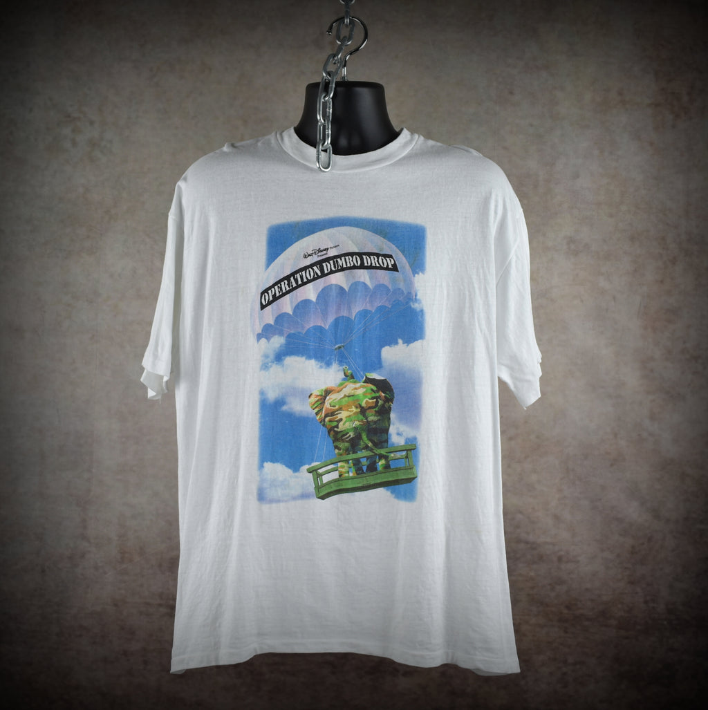 1995 operation dumbo drop vintage 90s disney war comedy movie promo t-shirt